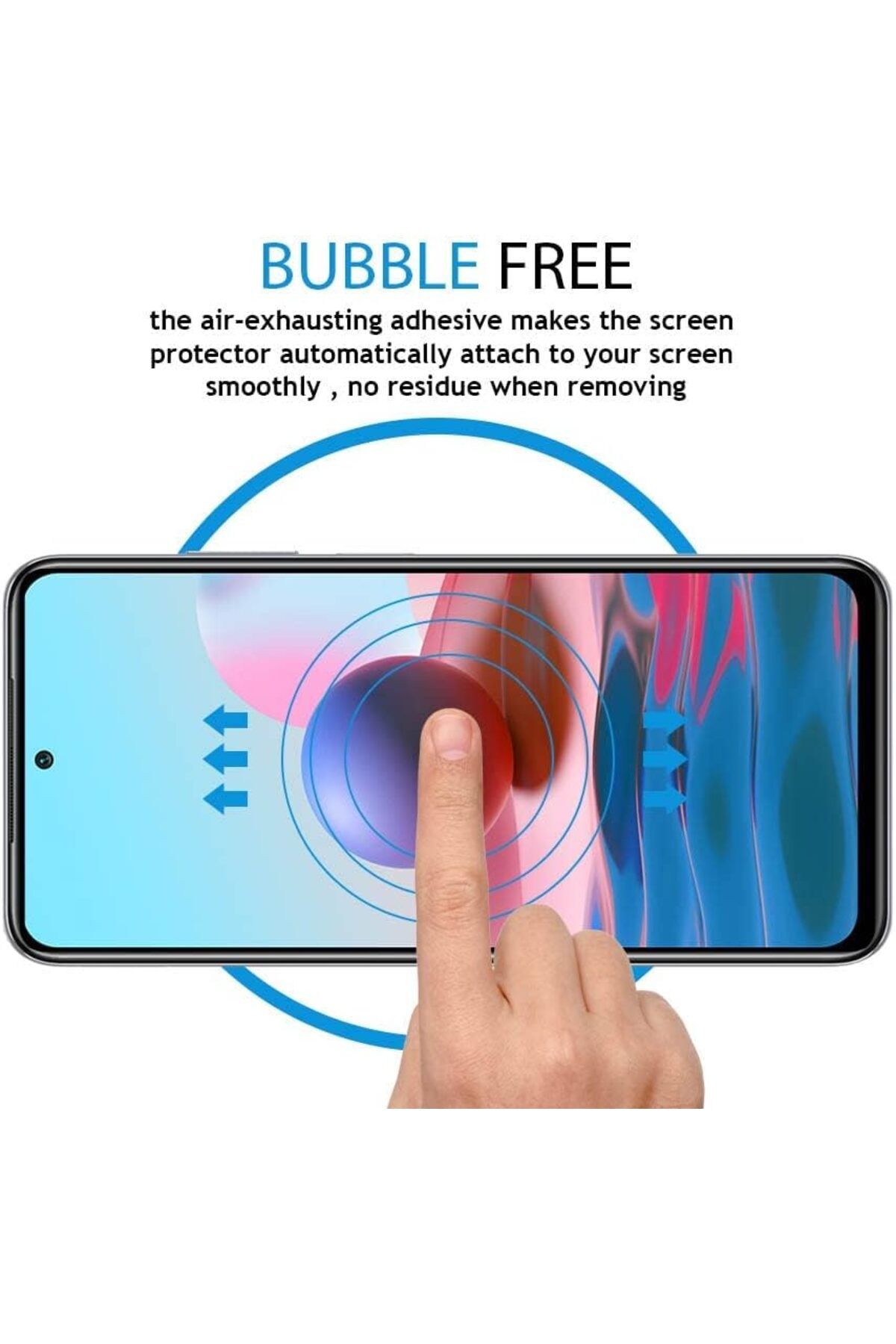 AWH-Screen Protector for Xiaomi Redmi Note 10/10s, Easy Install, Bubble Free, Anti-Scratch 5