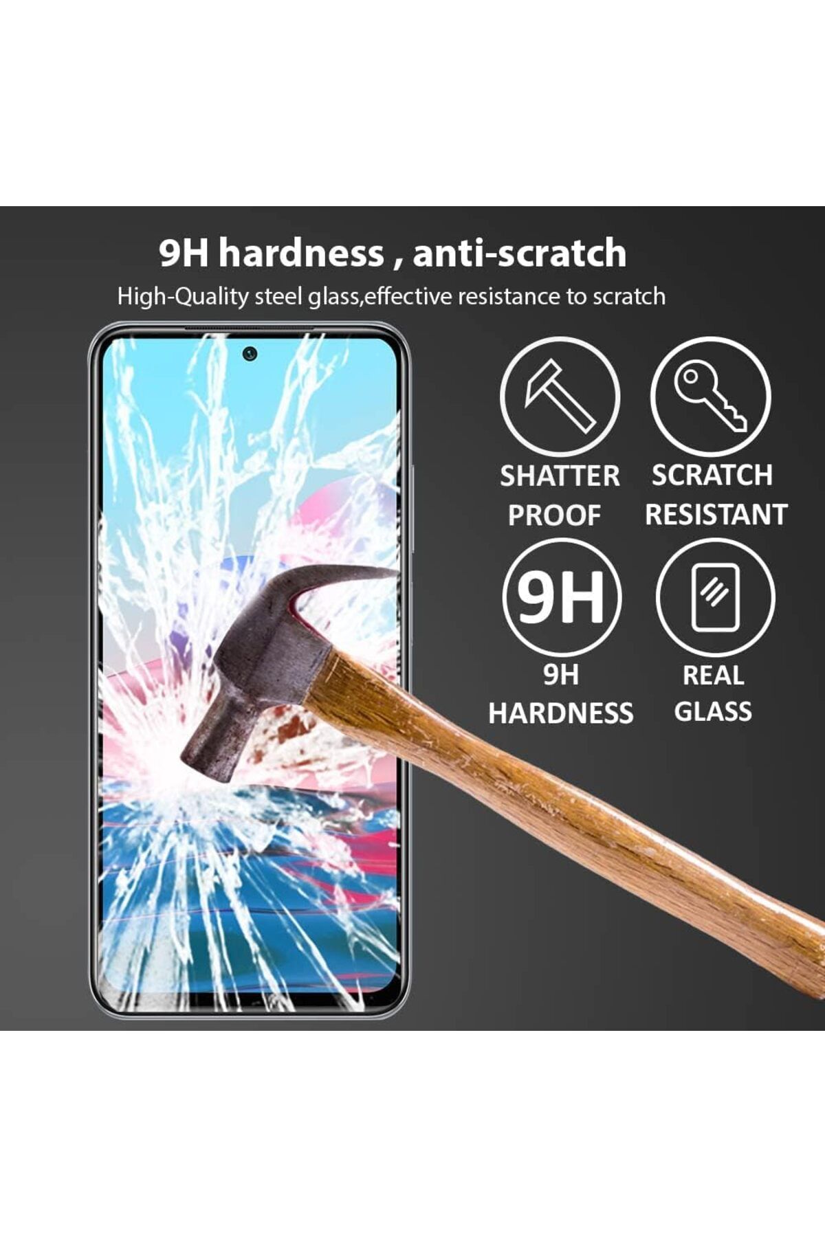 AWH-Screen Protector for Xiaomi Redmi Note 10/10s, Easy Install, Bubble Free, Anti-Scratch 4