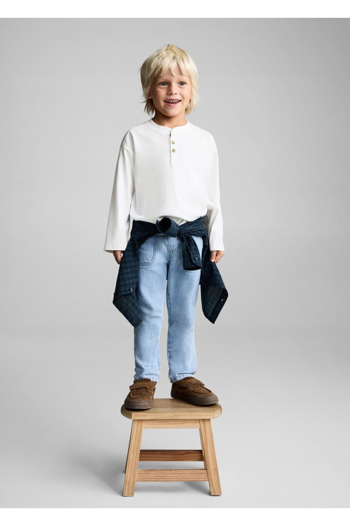 Uzun kollu pamuklu tişört