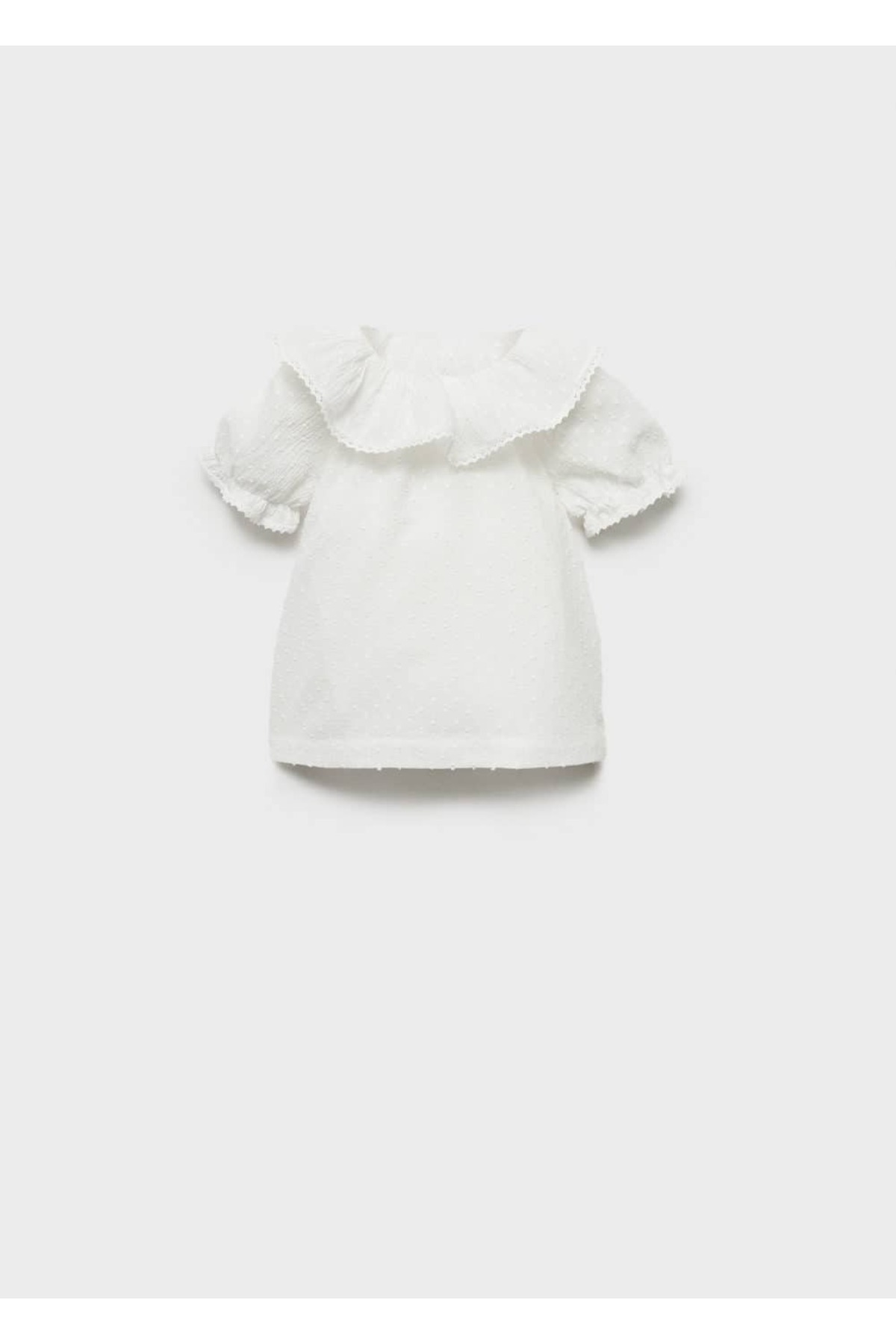 Yakası fırfırlı bluz