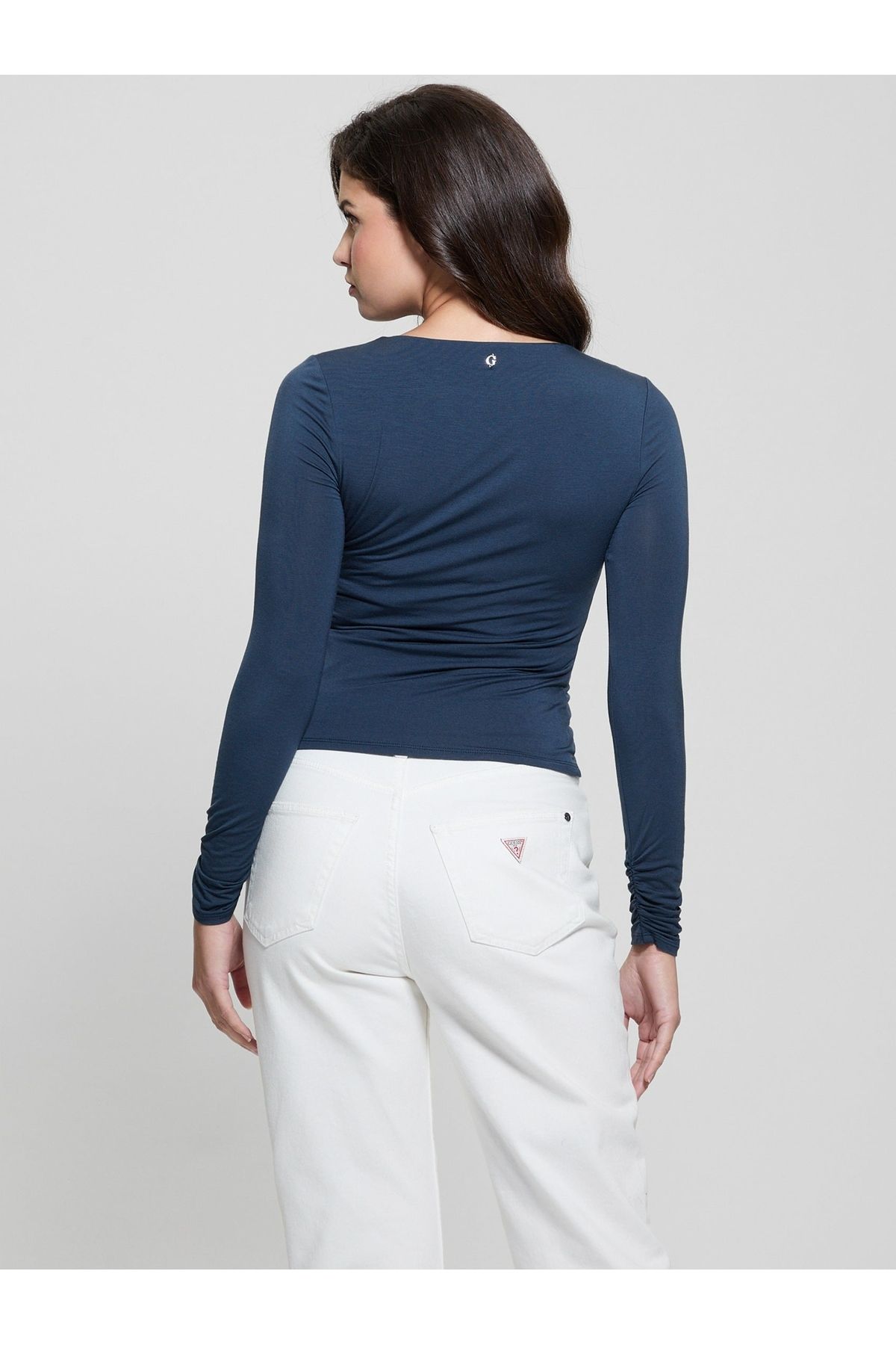 Guess-Noelle Ls Shirred - Scroll Fabric 4