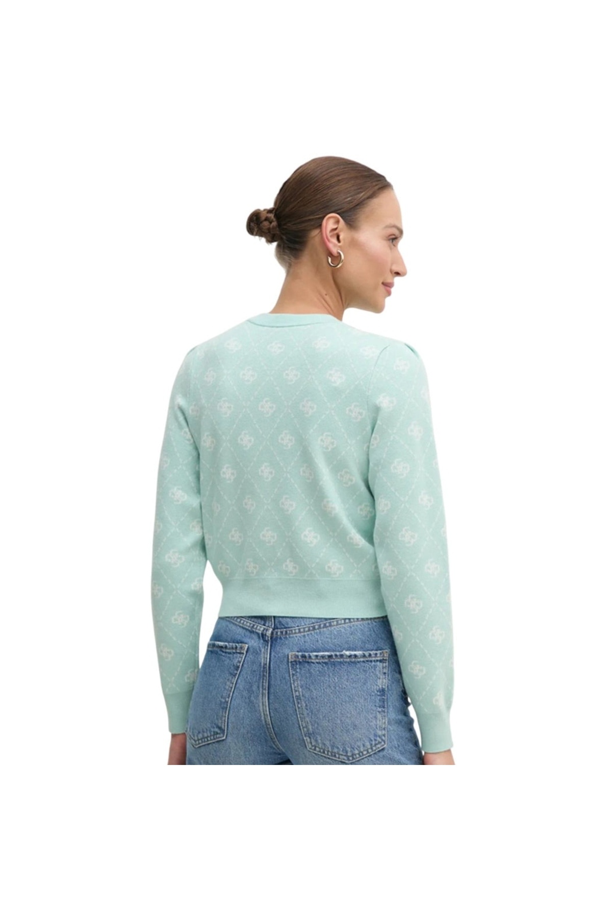 Guess-Sarah 4g Ls Cn Cardi - Comfortable Cutting 2