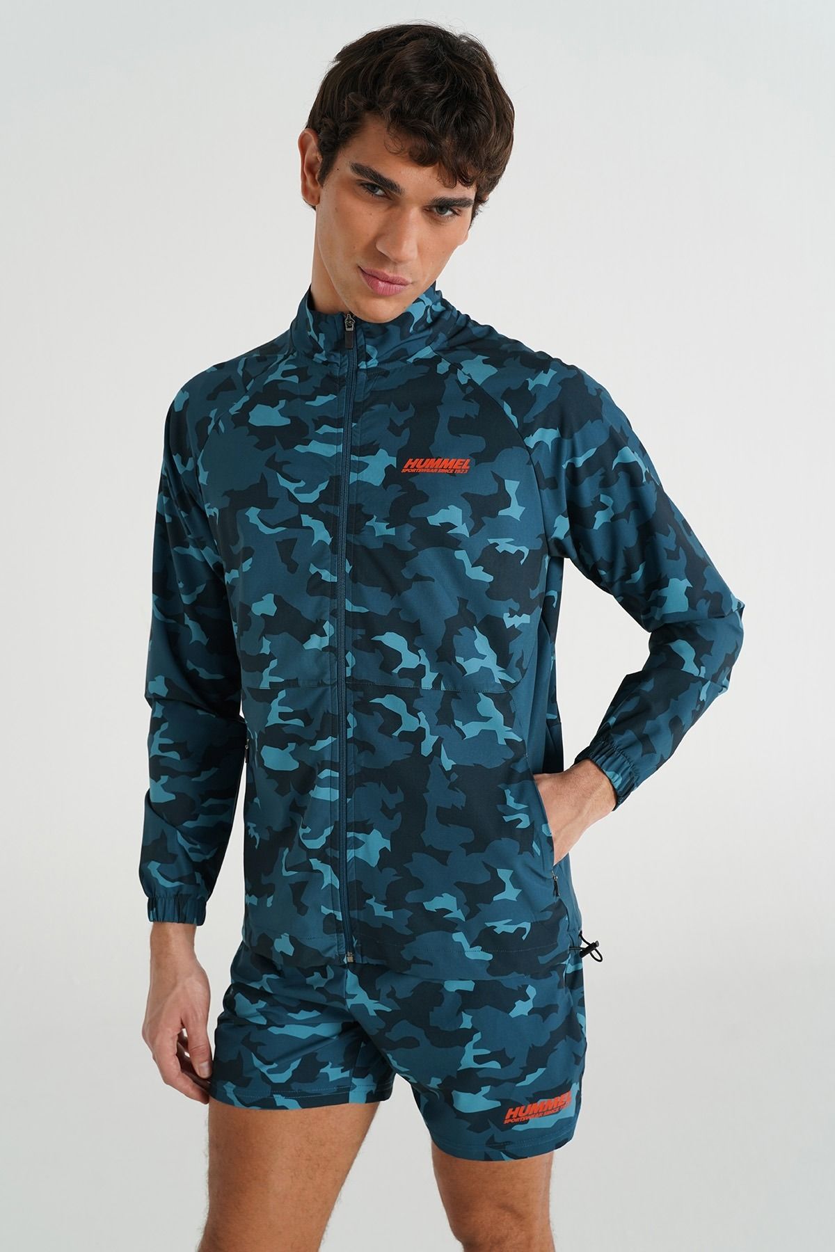 hummel Hanorac Cu Fermoar Armată Masculin - XL