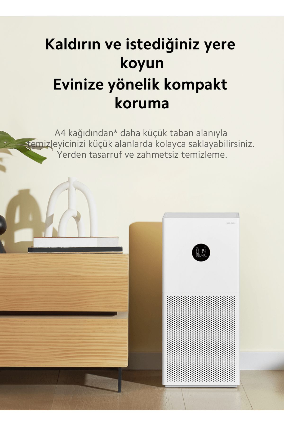 Xiaomi Hepa Filtreli Yüksek Hassasiyetli Hava Temizleyici | 2.5 Sensör Akıllı Hava Temizleyici, 43m2, Lmbdr