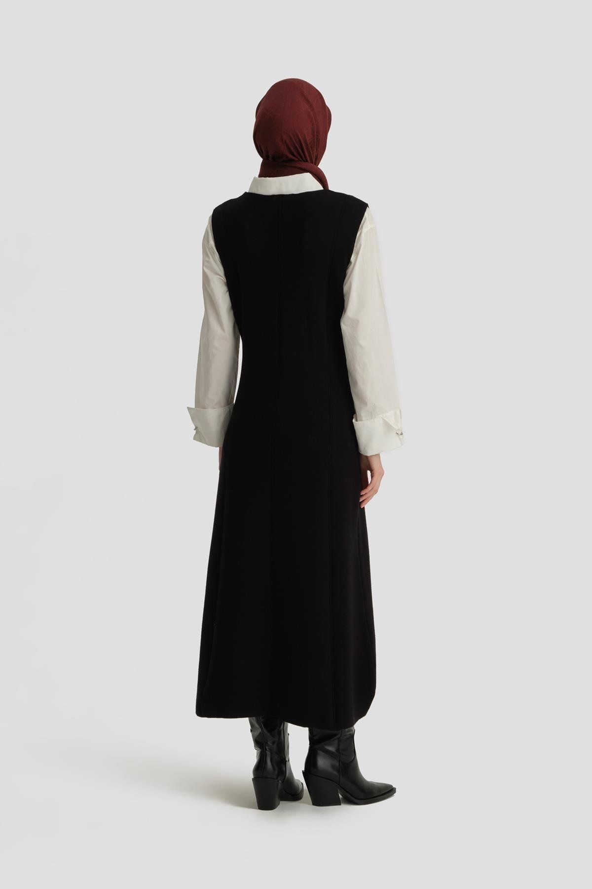 Armine-Black Zero Sleeve Gilet - 24Kd4216 Model 5