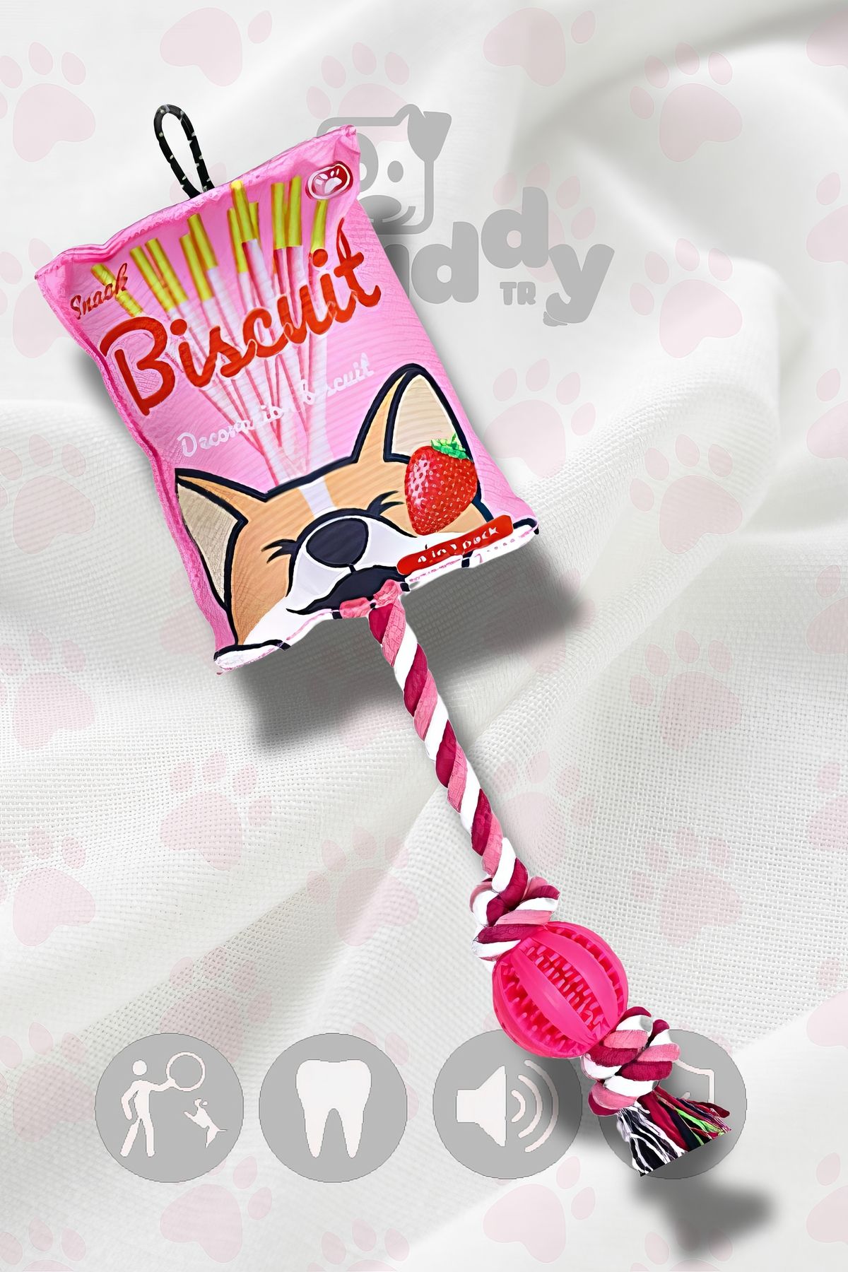 URBAN PAWS-Chipsyball Dog Toy - Resistant to Chew 1