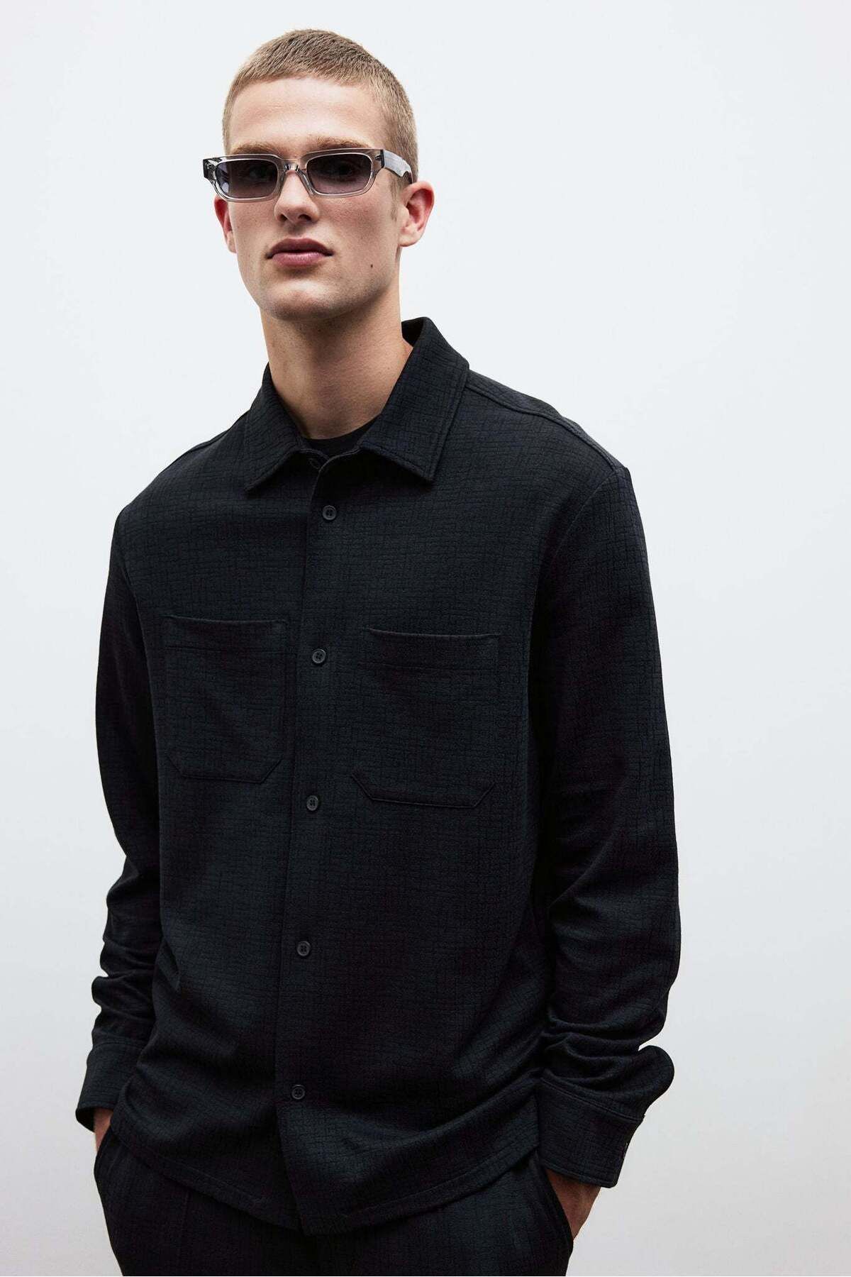 H&M-Regular Fit Structured overshirt 3