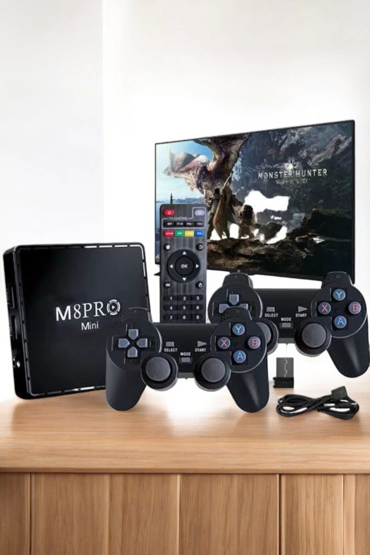 ASTRALTECH-Tv Game Box Netflix Youtube Android Game Console with 1000 Games Remote Control 3