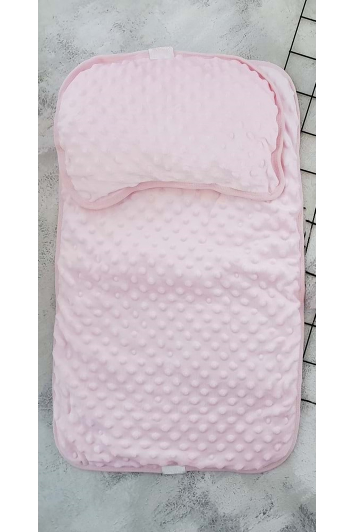 ŞMTSTYLE Alt Değiştirme Minder Seti, Nohut Kabartmalı Pembe Alt Açma fotoğrafı 2 (önizleme)