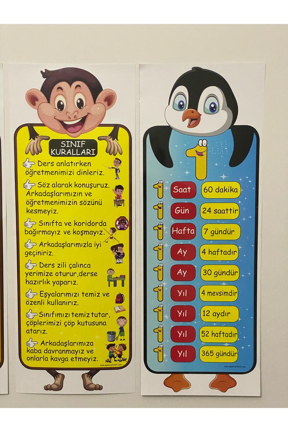 Sınıf Afişleri 4 Adet - 4