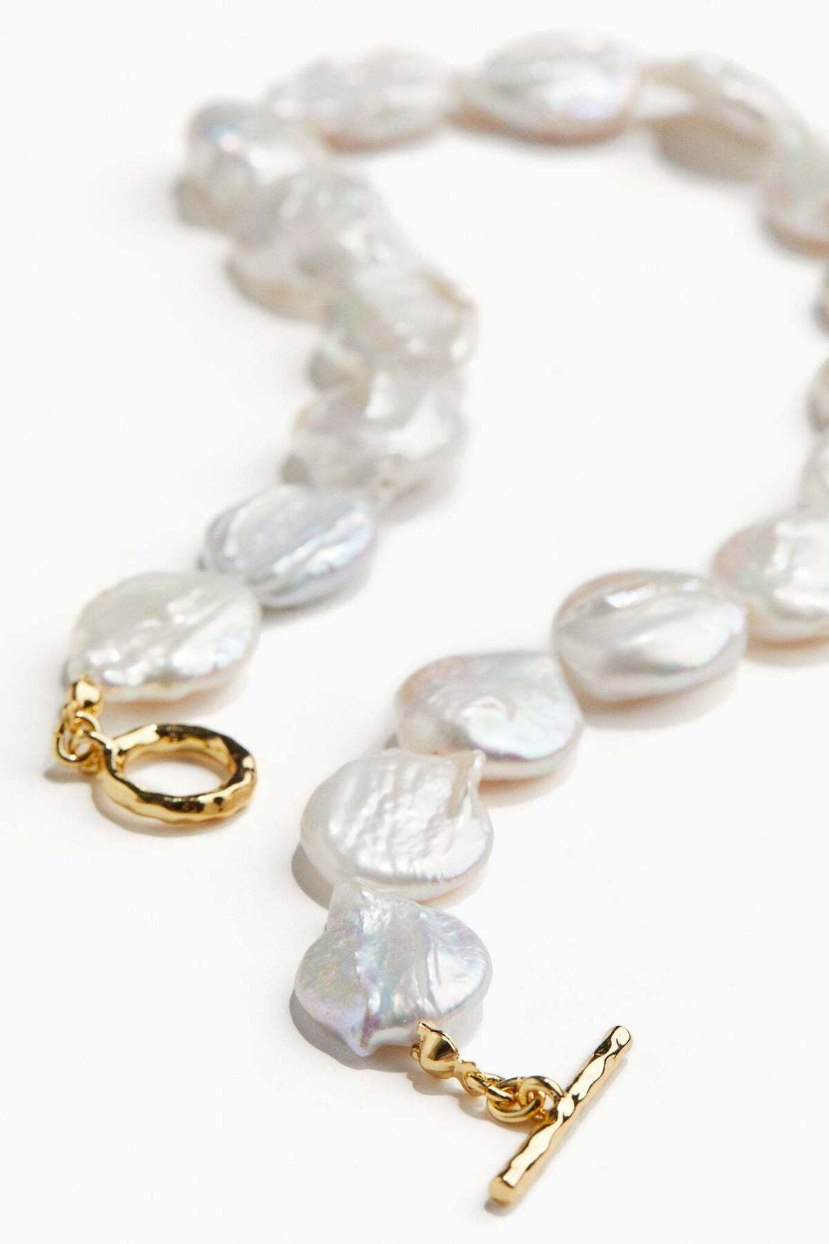 H&M-Gold-plated pearl necklace 1