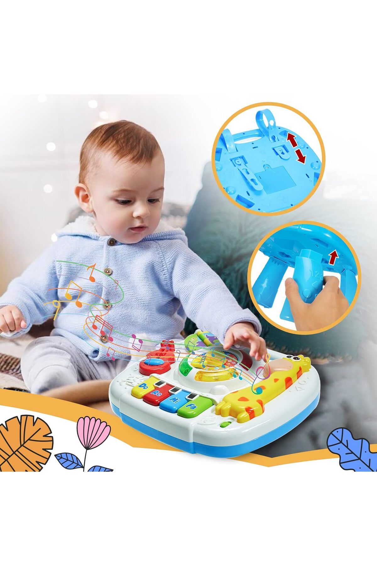 AWH-Baby Musical Learning Table – Activity Center for Toddlers 18+ Months, Educational Toy Gift. 6