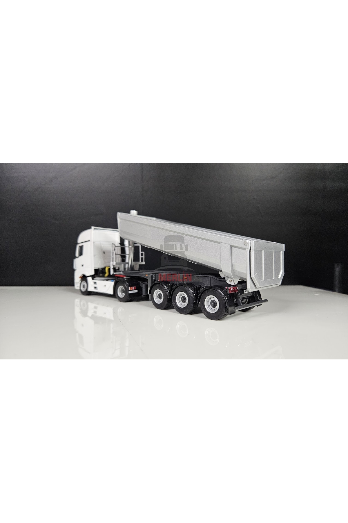 Wsi Model 1/50 Mercedes Actros 4x2 + Damper Dorse Gri Renk