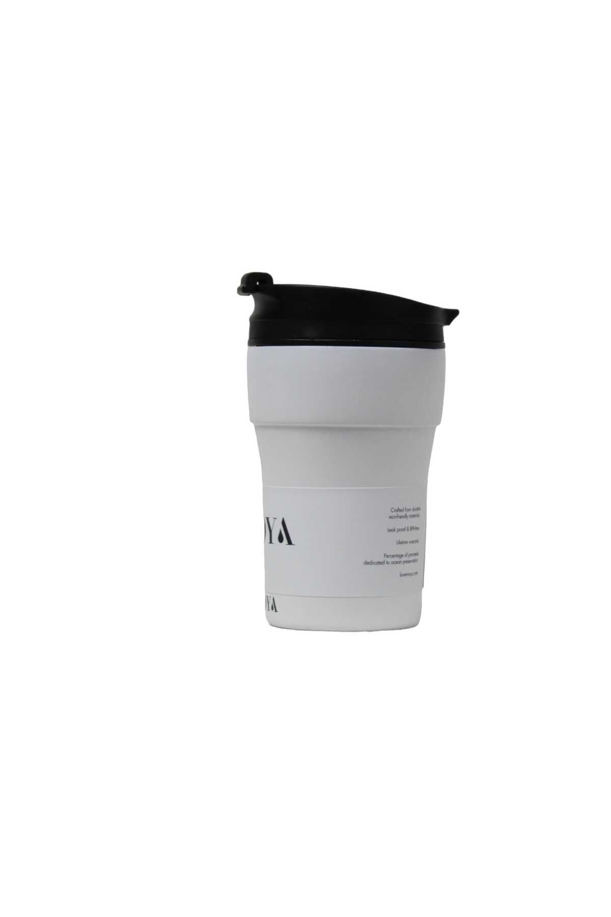 Moya-"Low Tide" 250ml Travel Coffee Mug Black/White 5