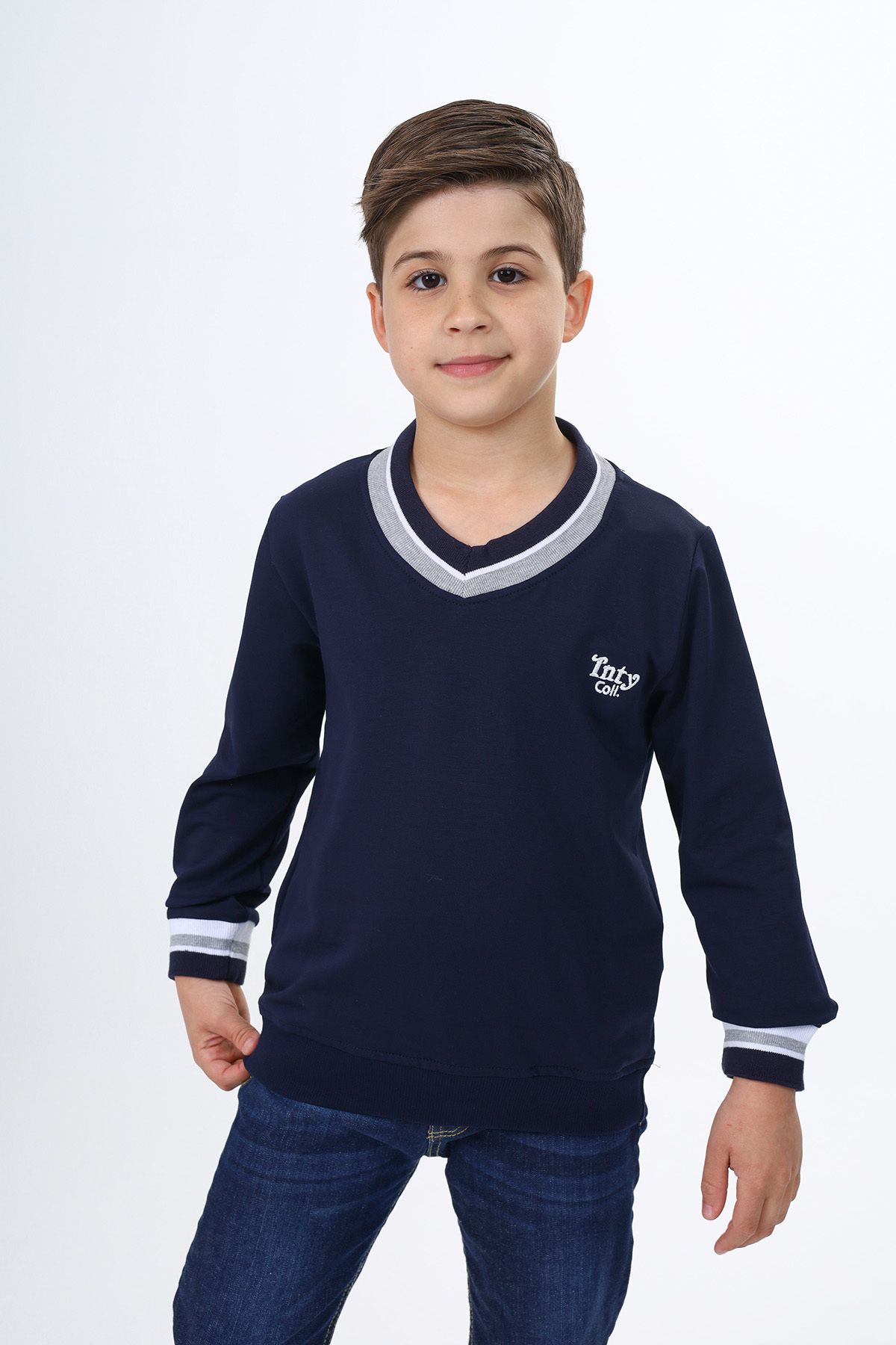 Toontoy-Boys' Embroidered School Sweatshirt 1