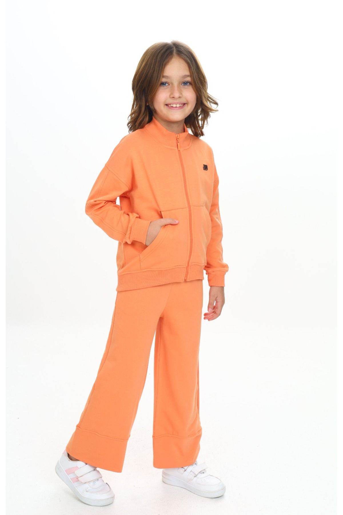 Toontoy-Girl's Mood Embroidered Tracksuit Set 3