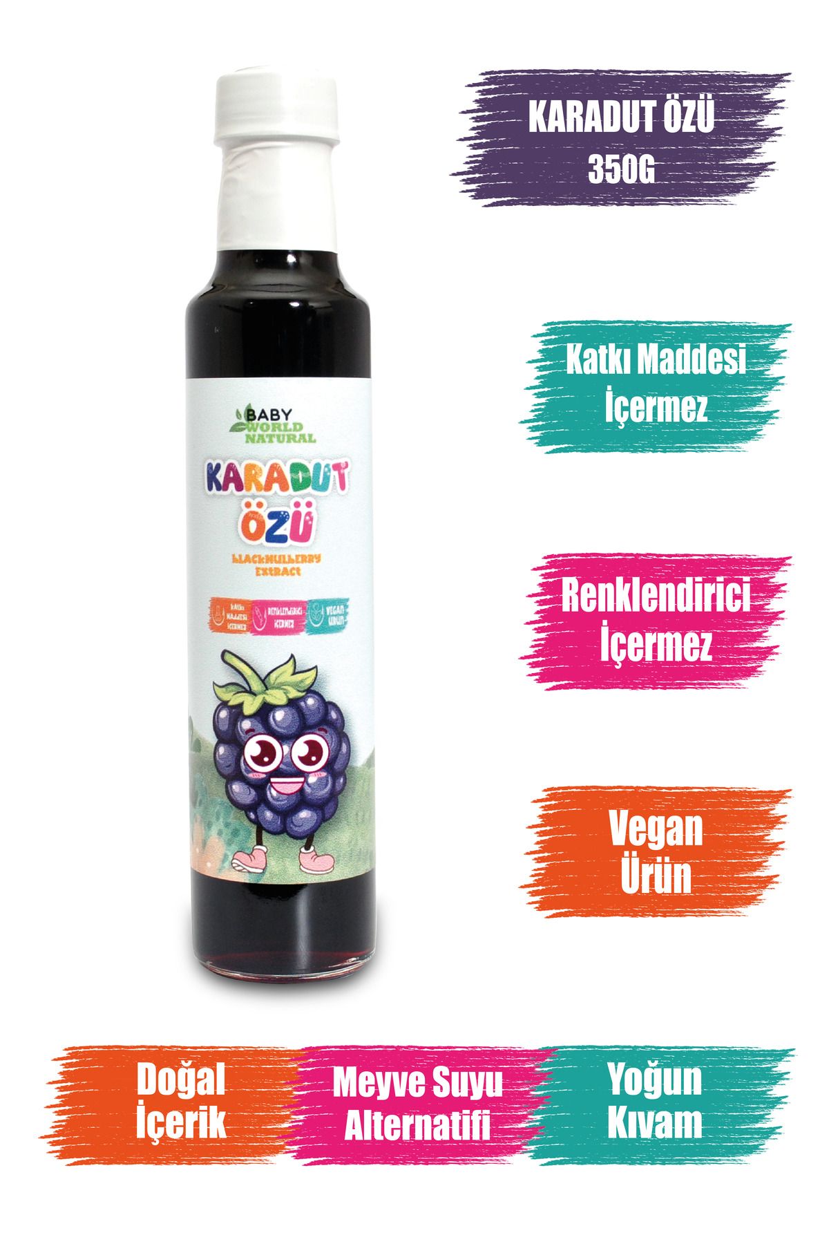 Baby World Natural Karadut Özü 350 Gr +9 Ay