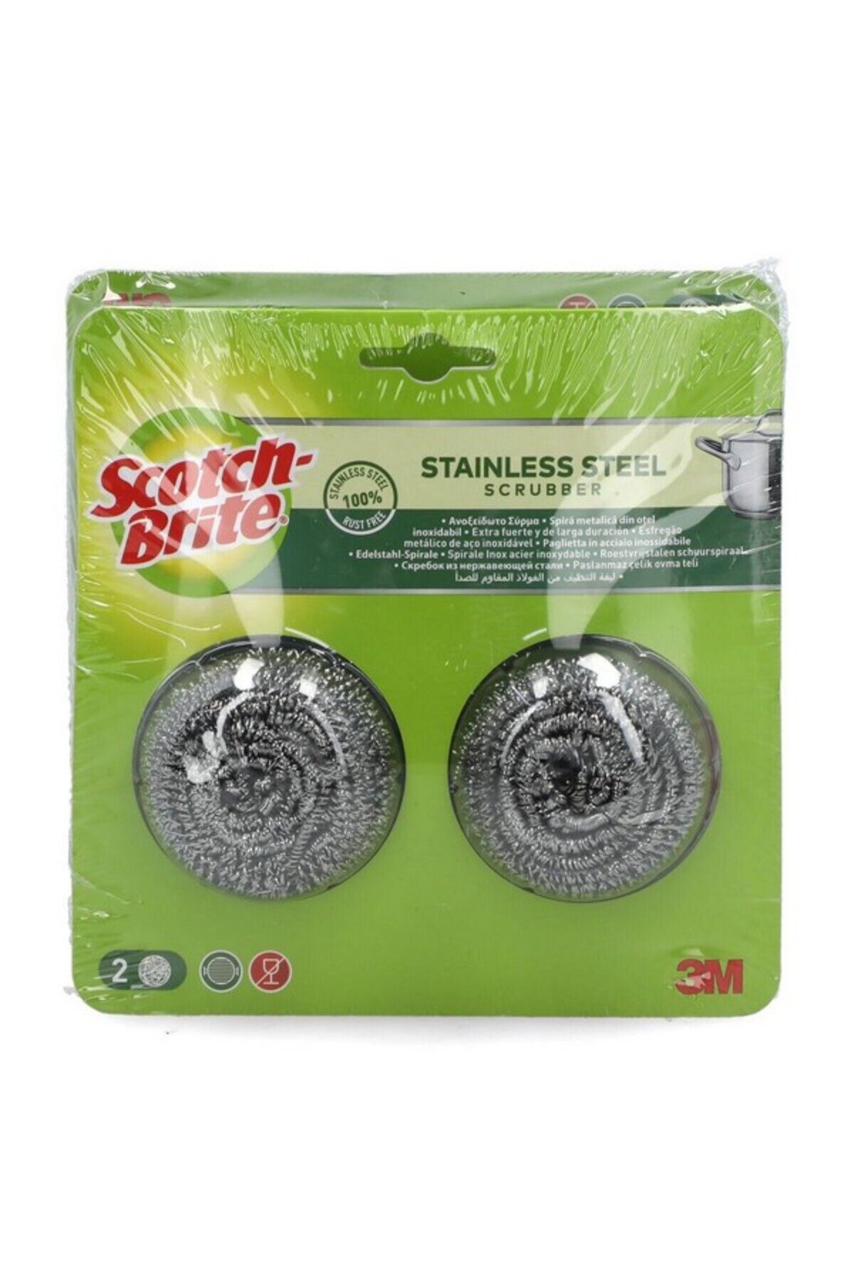Scotch Brite-Stainless Steel Spiral Utensil Scrubber 1