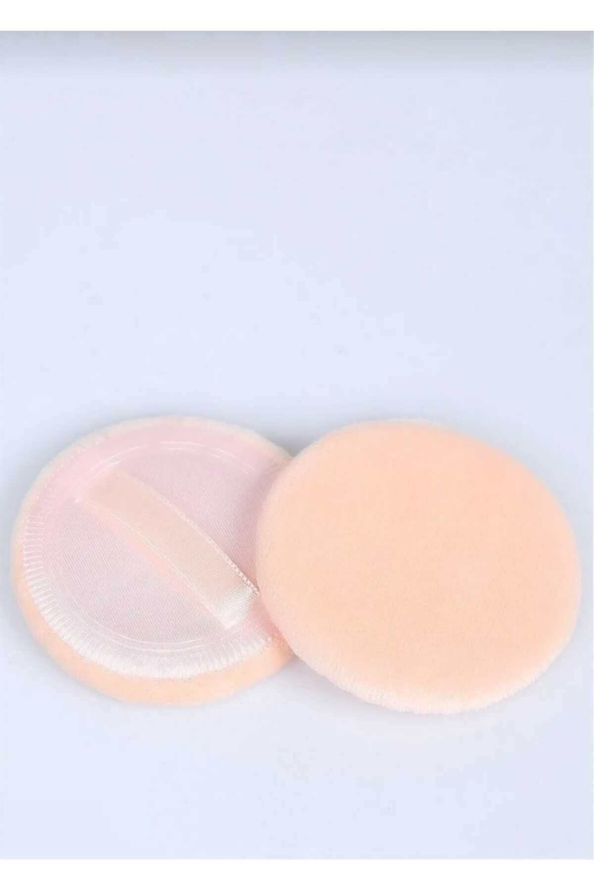 SEVRU-Set of 2 Powder Foundation Round Small Size Pompom Makeup Sponge 2