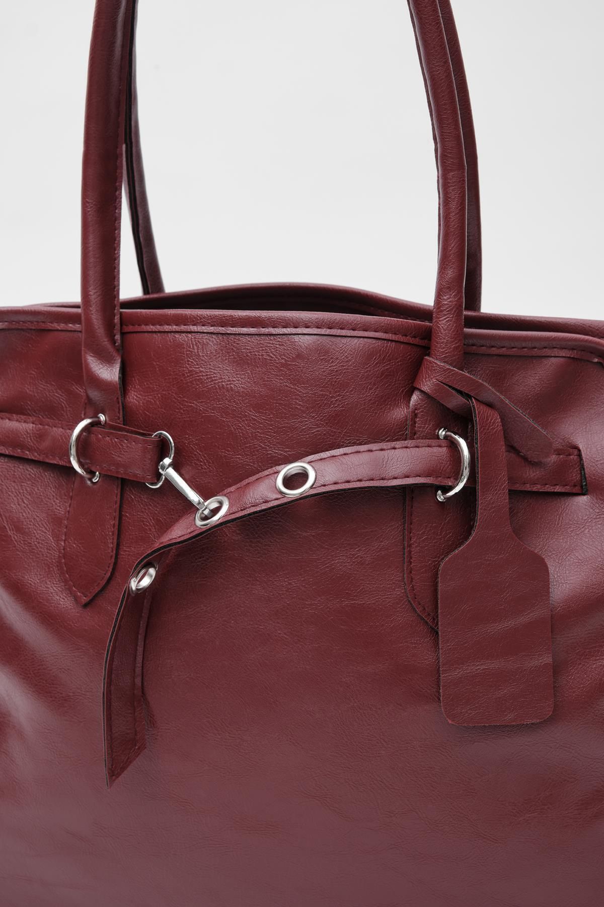 Shule Bags-Etro Burgundy Shoulder Bag 6