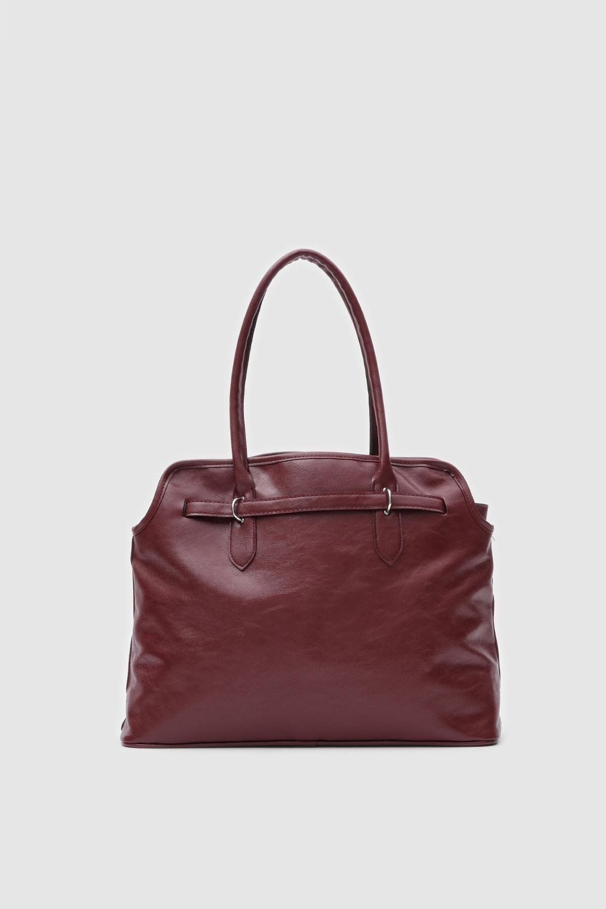 Shule Bags-Etro Burgundy Shoulder Bag 5