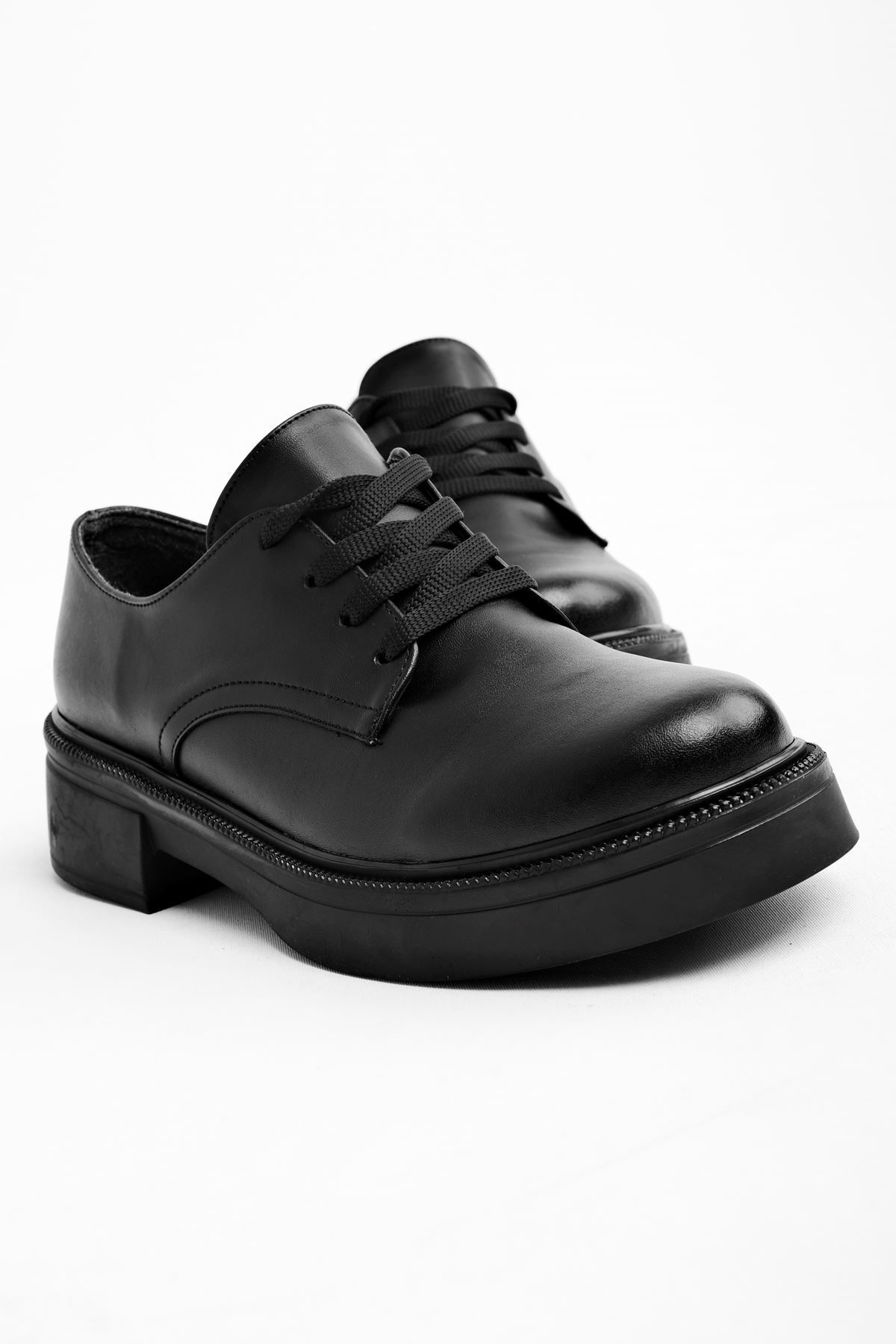 Lal Shoes & Bags-Дамски ежедневни обувки с връзки Zenna - черни 5