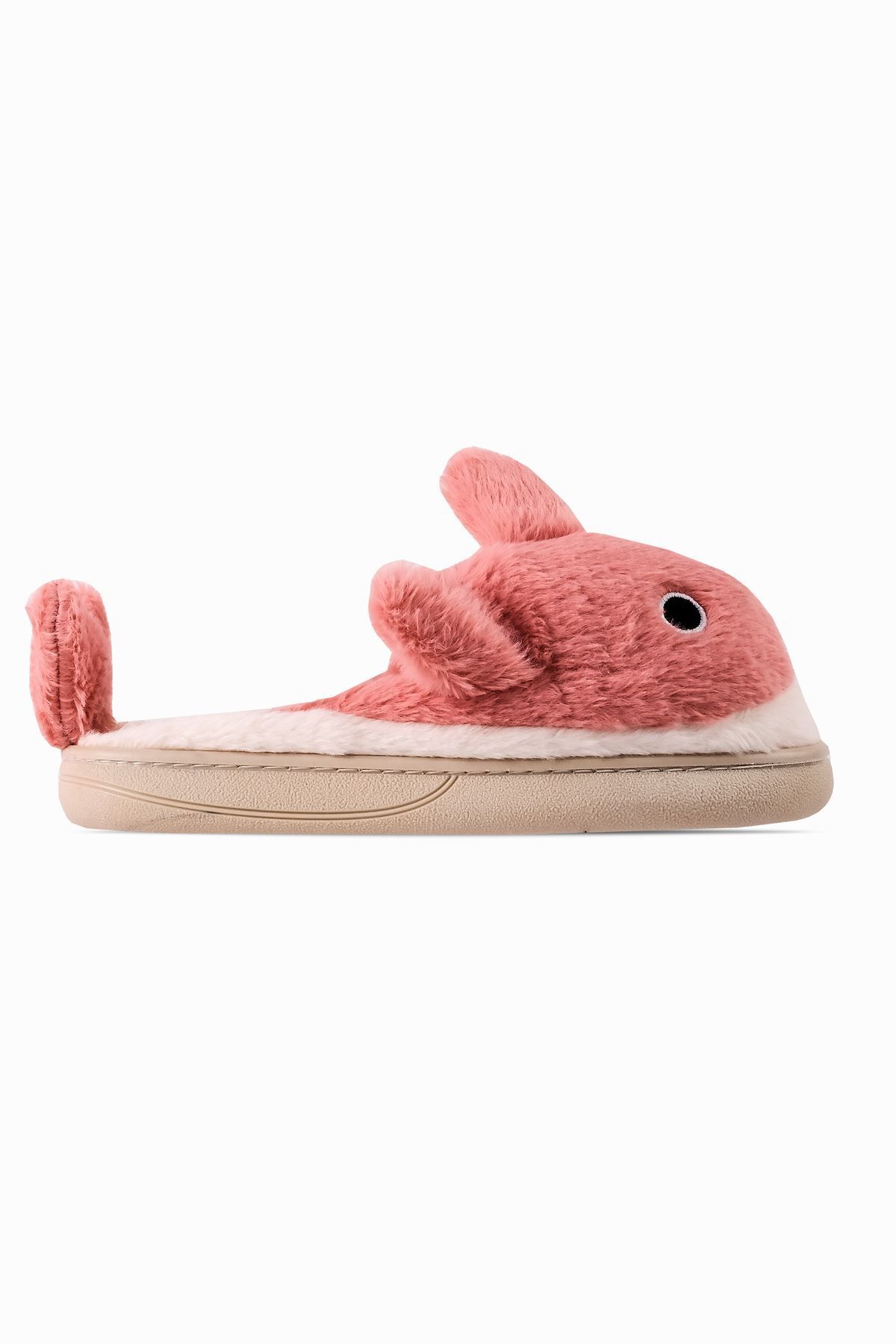 Lal Shoes & Bags-Eros Women's Fox Detailed House Slippers-Pink 1