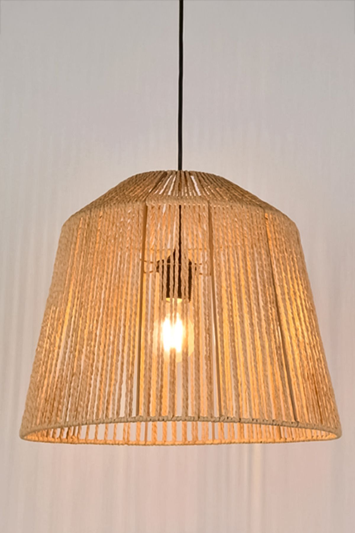 NYLife-Rope Bohemian Rustic Modern Dome - Chandelier Lighting Lamp, Scandinavian Style 2