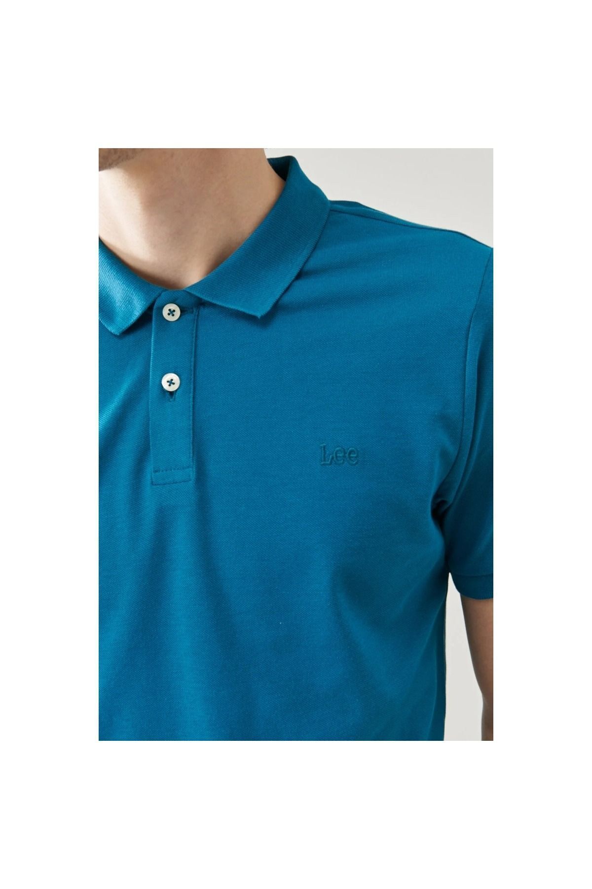 تی شرت یقه پولو آبی مردانه زنانه و شوهر دریایی T Shirt Lee