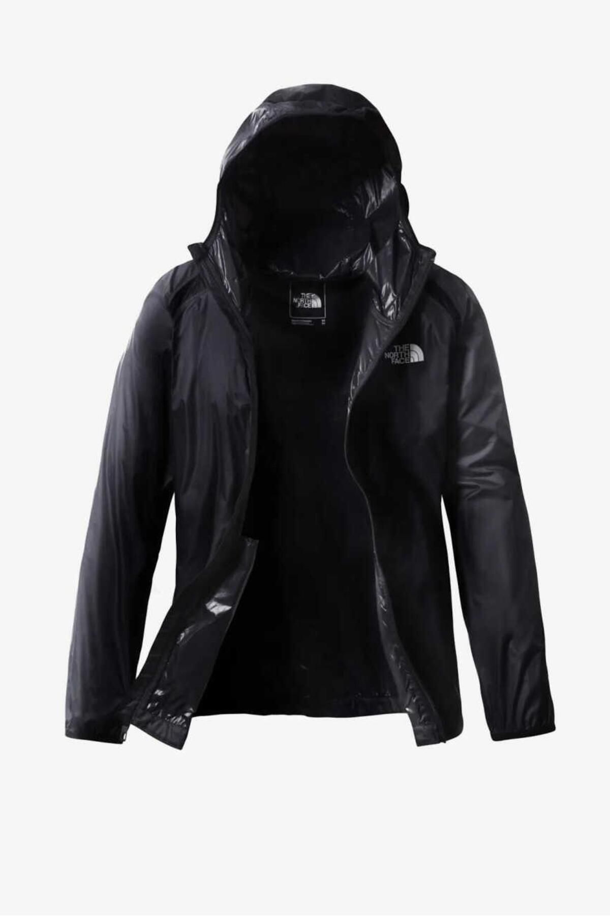 بارانی و بادگیر ورزشی مشکی مردانه بادهای در فضای باز کامل ZIP NF0A7SAMN81 The North Face