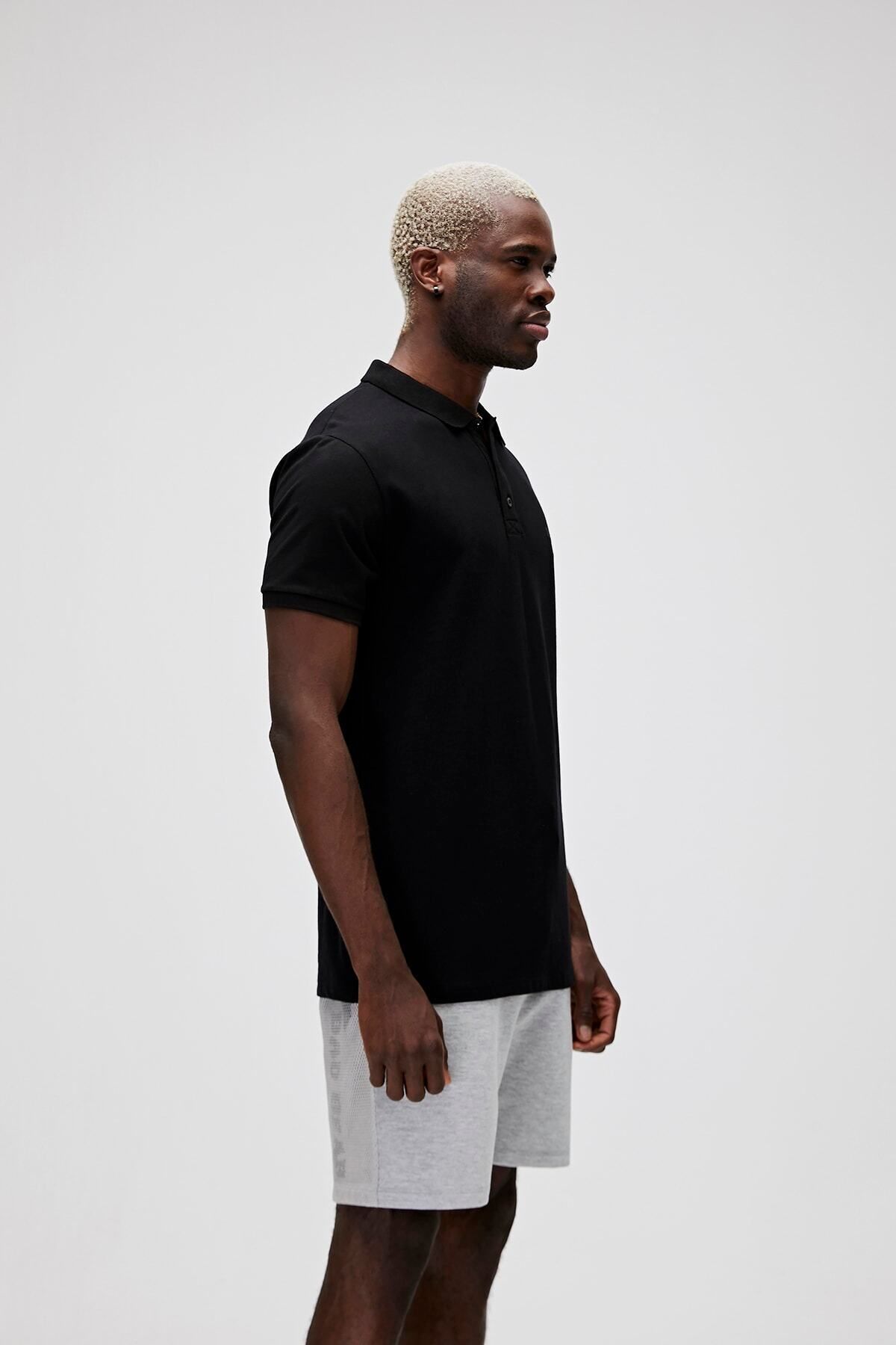 Bad Bear-Pánske tričko Stark Black Polo Neck 2