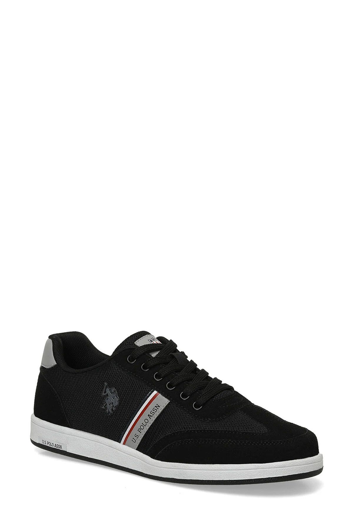 U.S. Polo Assn.-قاعدة. بولو أسن. حذاء رياضي رجالي باللون الأسود من Kares 1