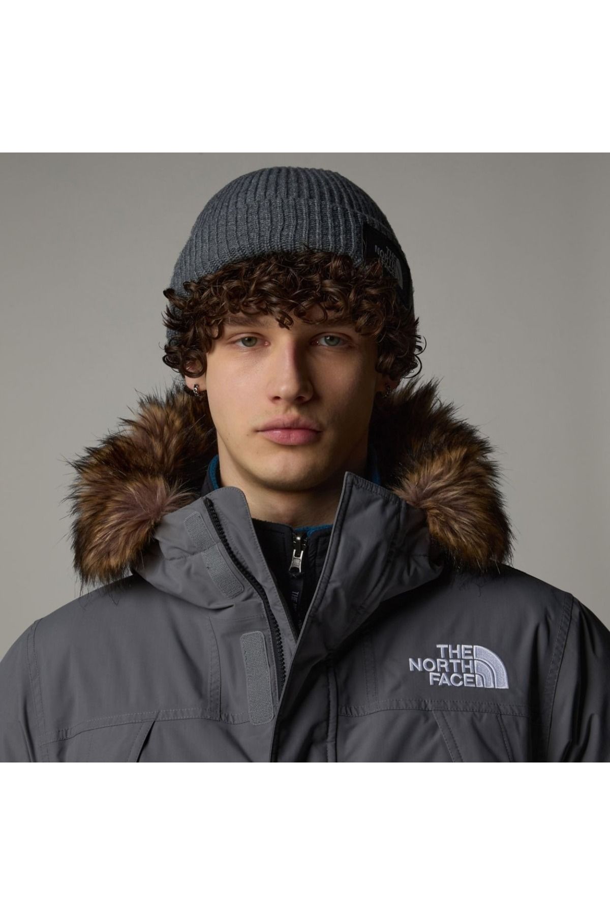 THE NORTH FACE-Beretă gri unisex cu căptușealăalty 2