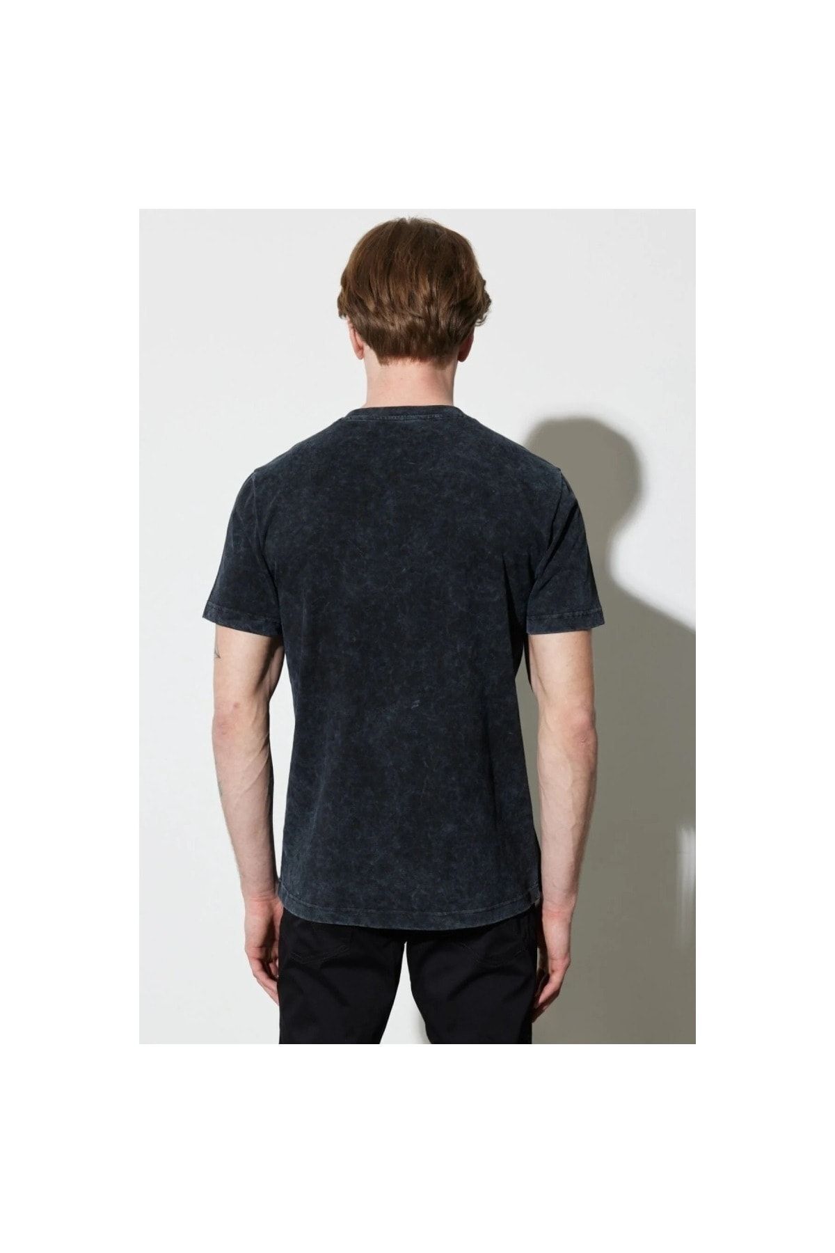 تی شرت مشکی مردانه سیاه یقه دوچرخه t Wrangler