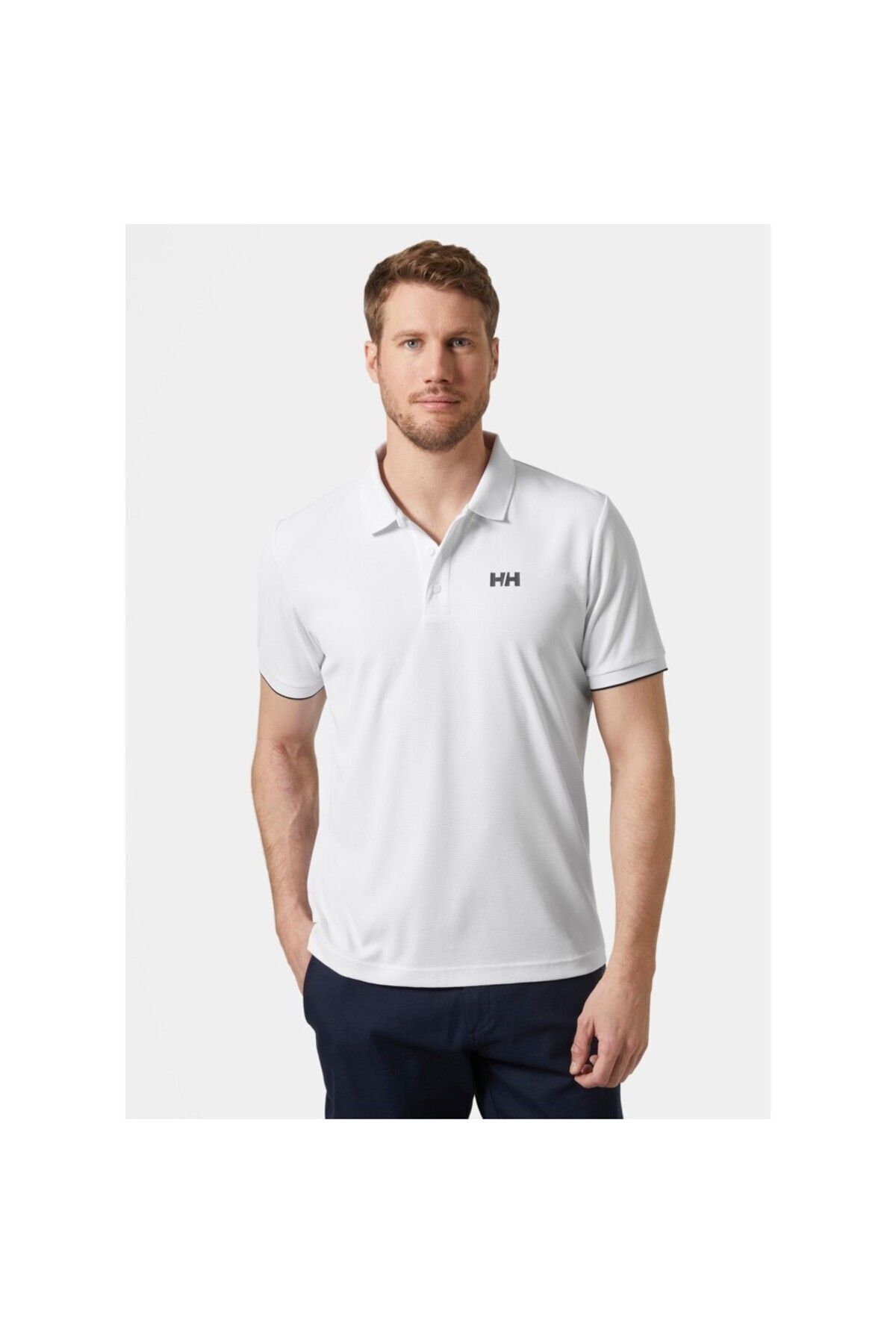 Helly Hansen-Tricou polo alb clasic pentru bărbați Ocean 3