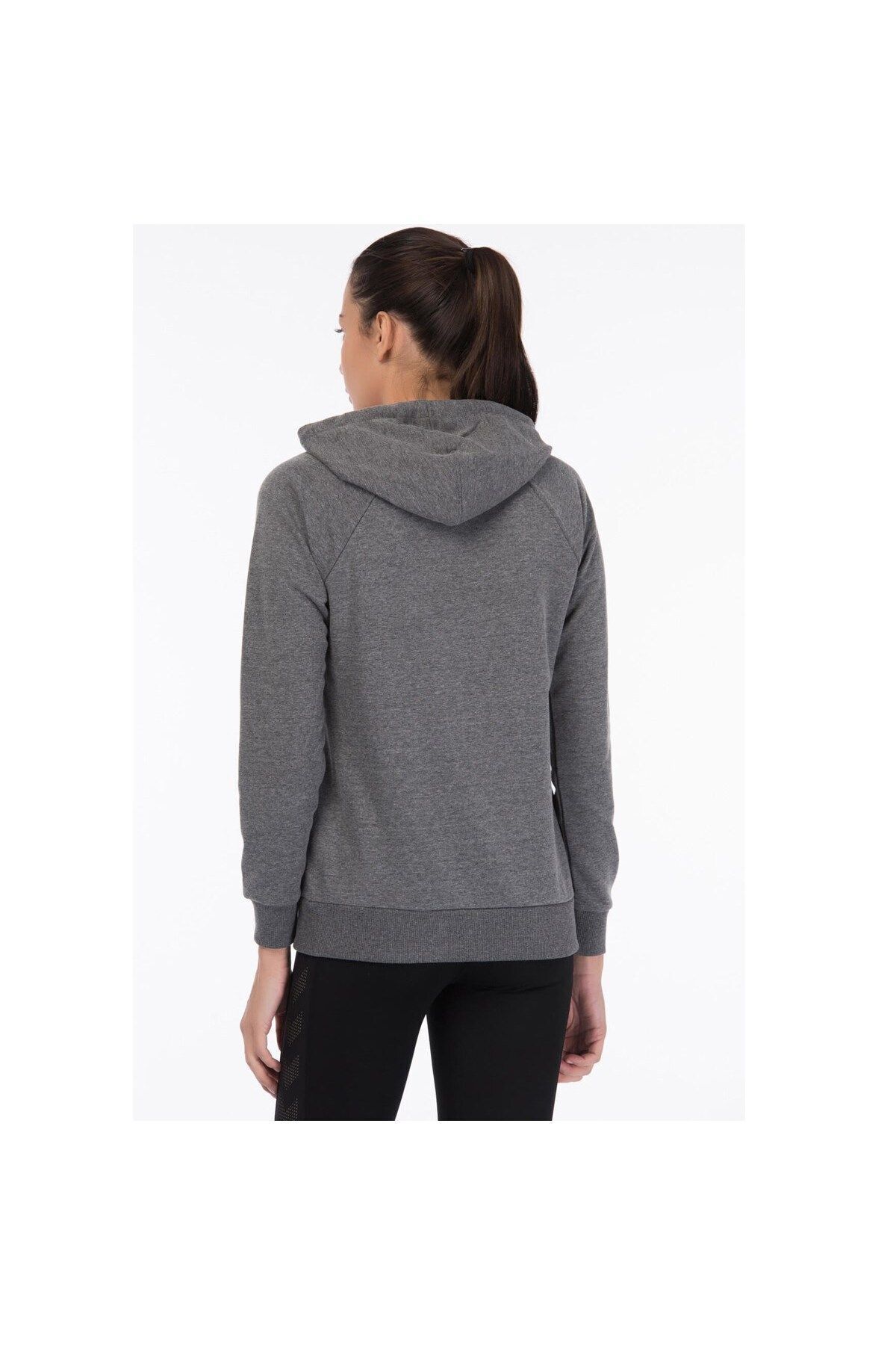 hummel-Bethilda Women's Gray Hooded Sweatshirt 2