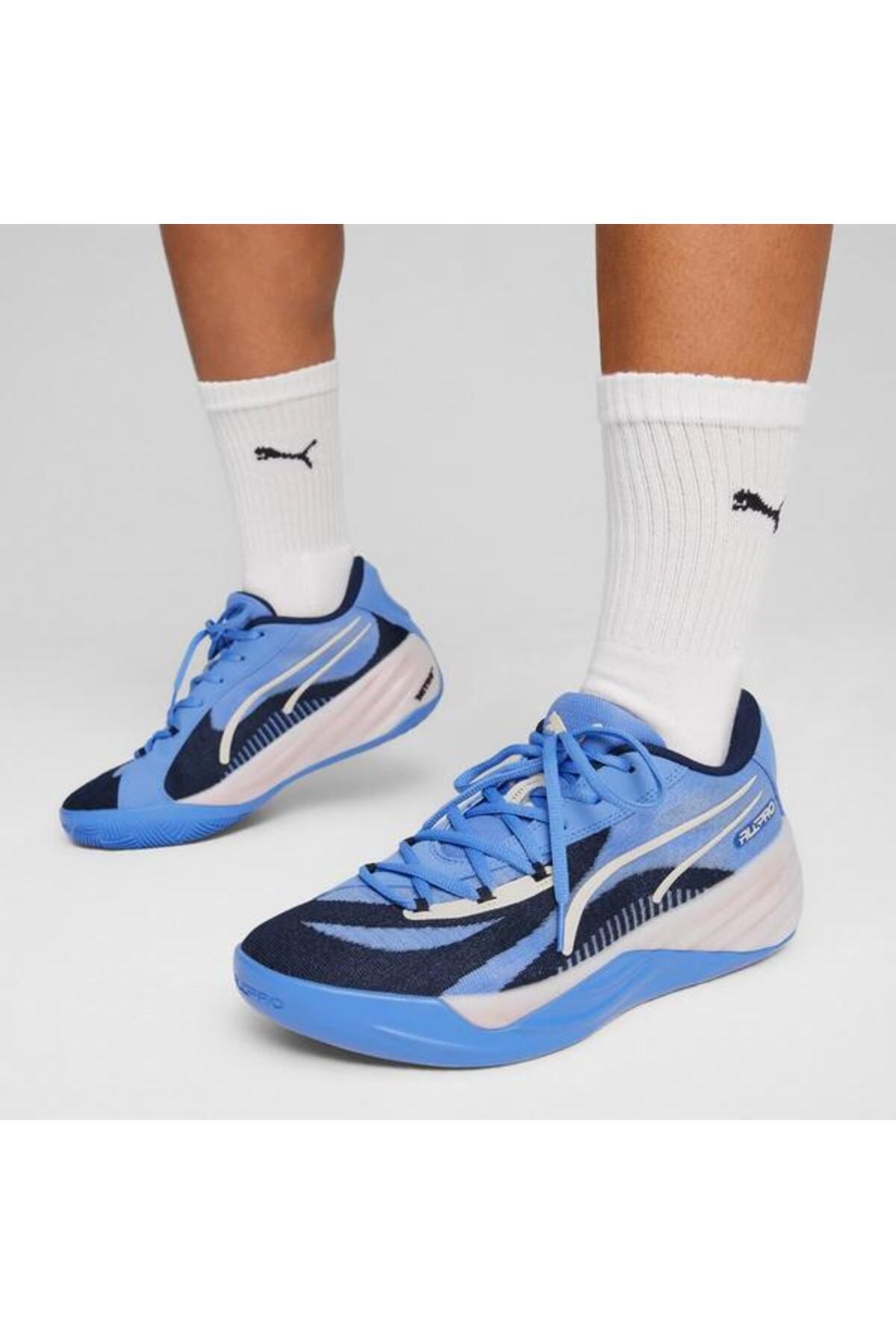 اسنیکر آبی مردانه همه کفش های بسکتبال طرفدار نیترو Puma