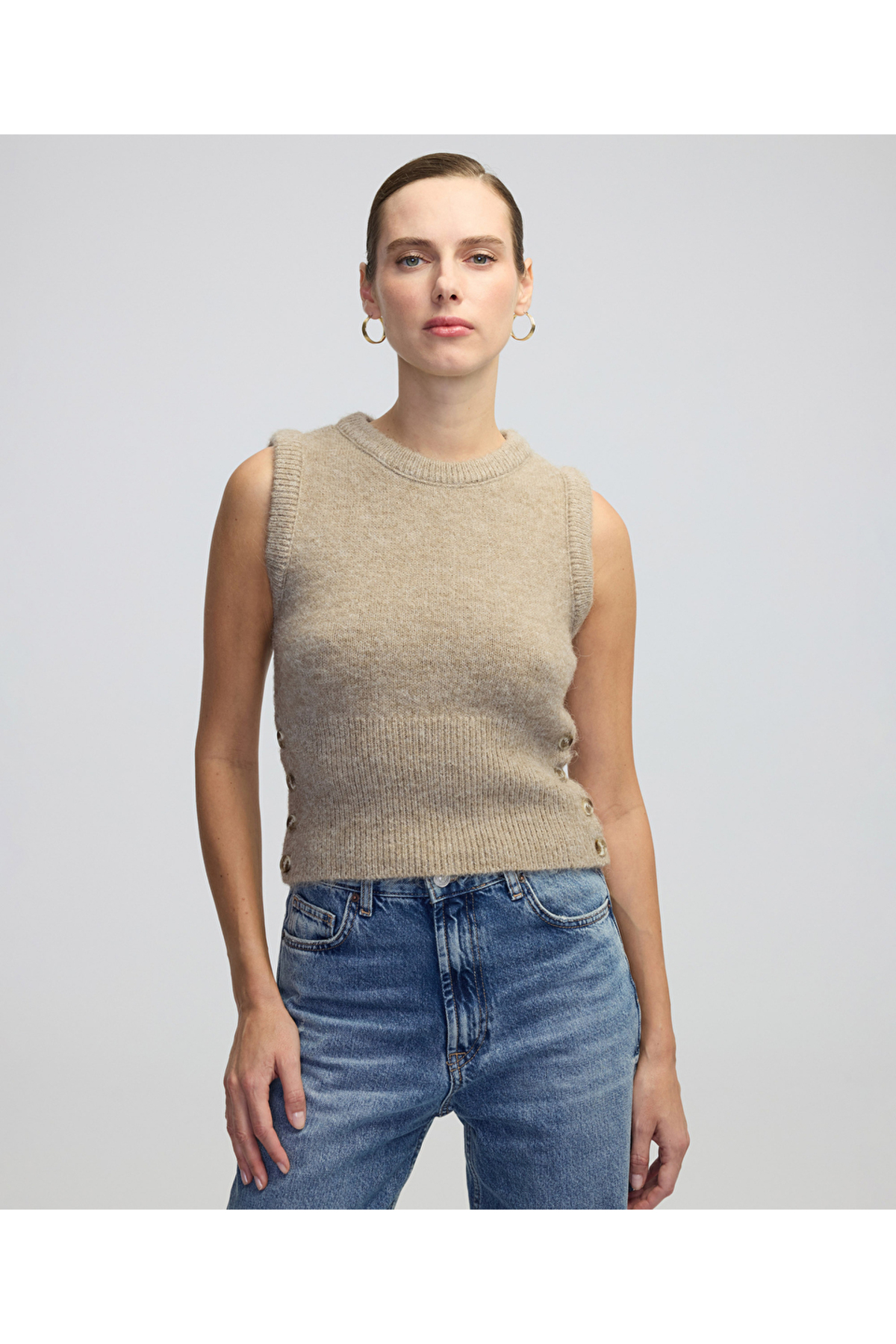 İpekyol  Düğme aksesuarlı süveter - Görsel 2