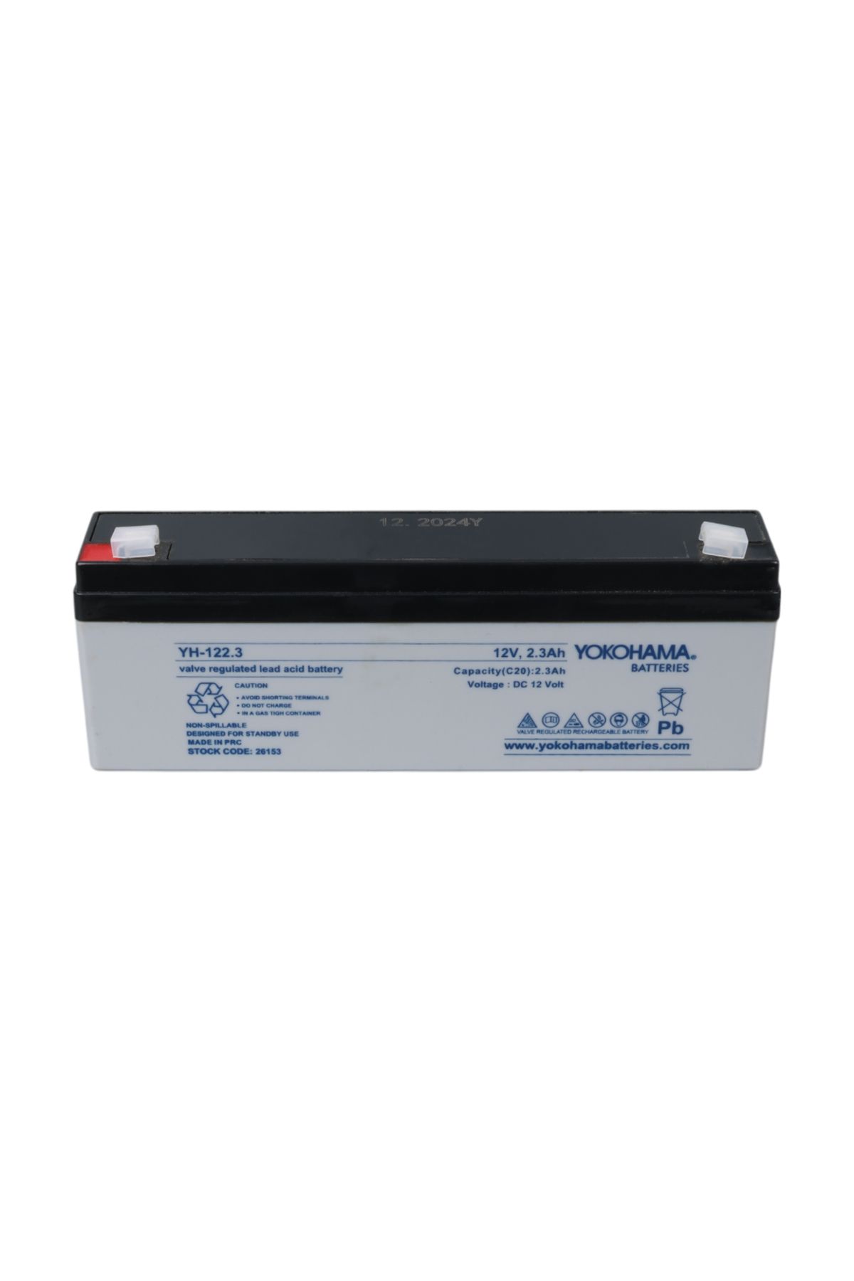 Mulvix Mullxmd  Xdn01 Yokohama Yh-122.3 12 Volt - 2.3 Amper Yatik Uzun Akü (176 X 61 X 33 Mm) (Muul)
