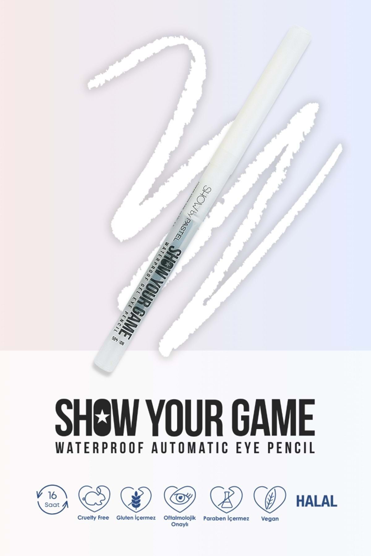 مداد چشم ژل ضد آب Show Your Game - مداد چشم ژل ضد آب 405 Pastel