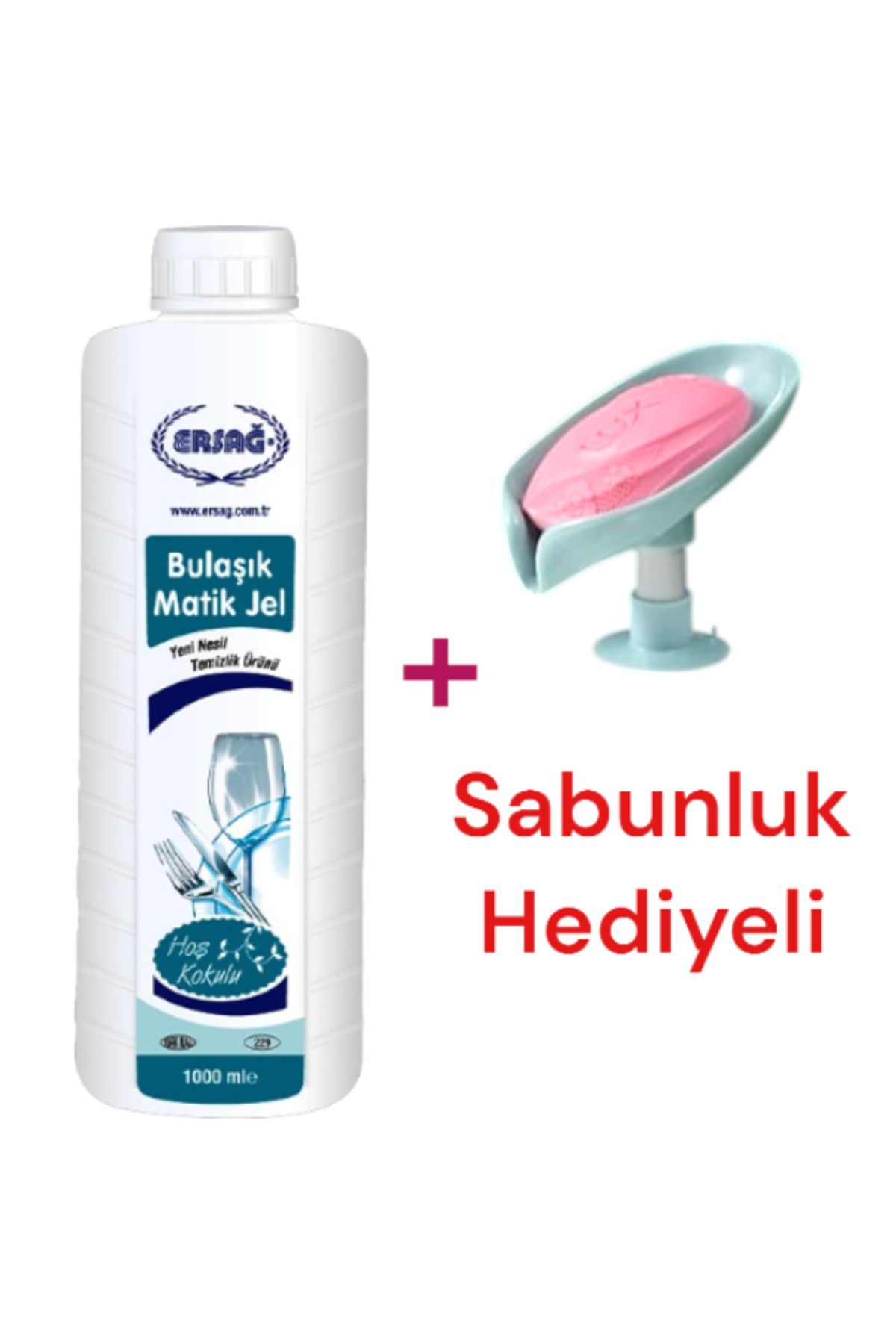 Ersağ Bulaşık Matik Jel 1000 ml Sabunluk Hediye 229-11