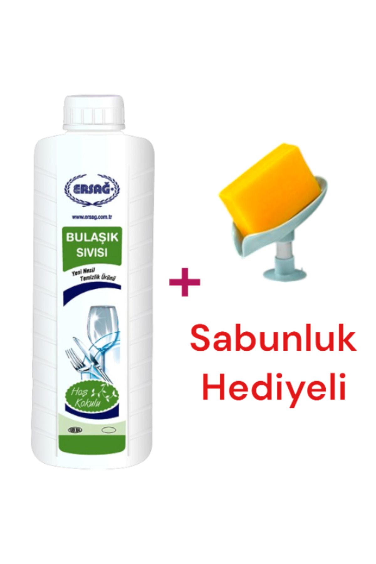 Ersağ Bulaşık Sıvısı 1000 ml Sabunluk Hediye'li 118-9