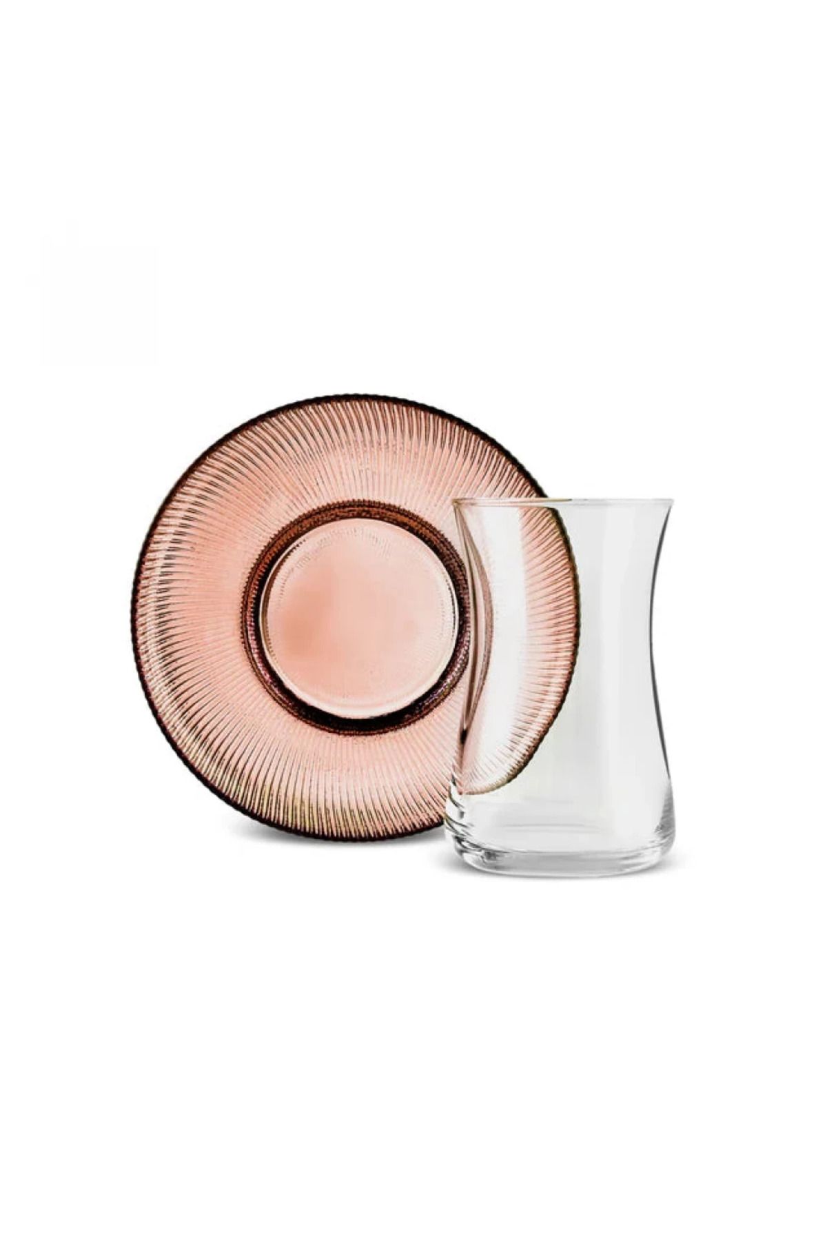 Karaca-Juliet 12-teiliges türkisches Teeset für 6 Personen, Braun 9
