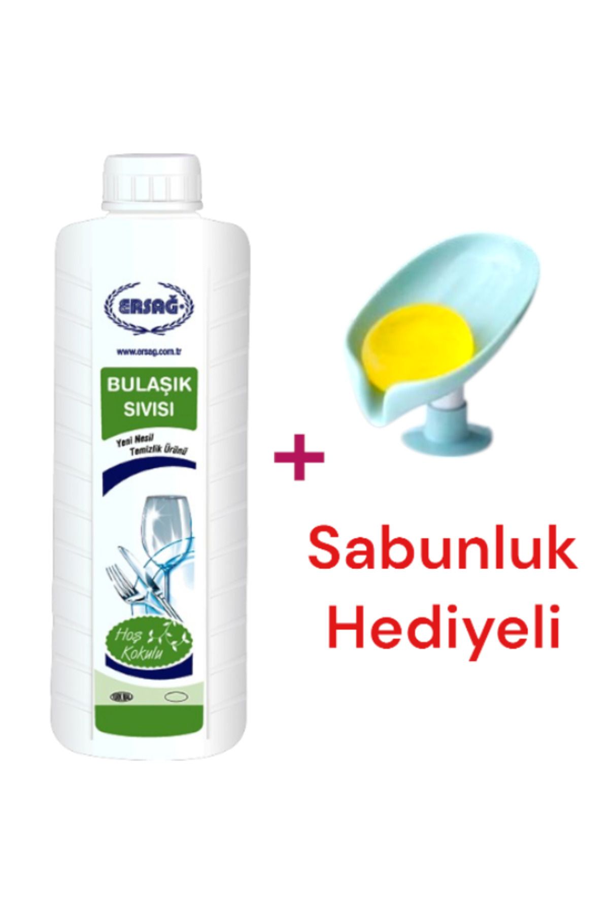 Ersağ Bulaşık Sıvısı 1000 ML - ( Sabunluk Hediye'li ) 118-11