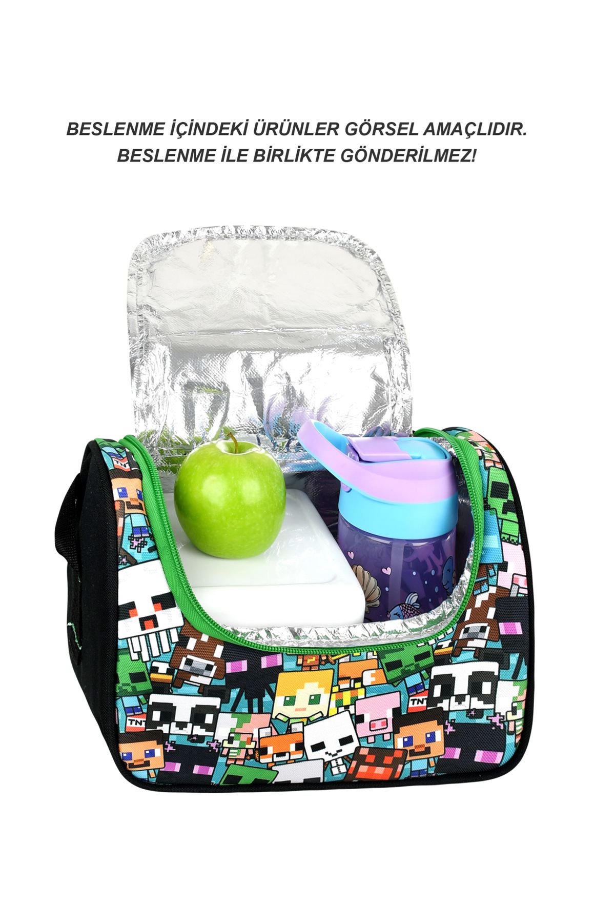Roxy-Mine Creeper Set of 3 Primary School Bag, Thermal Lunchbox and Pencil Case Set 7