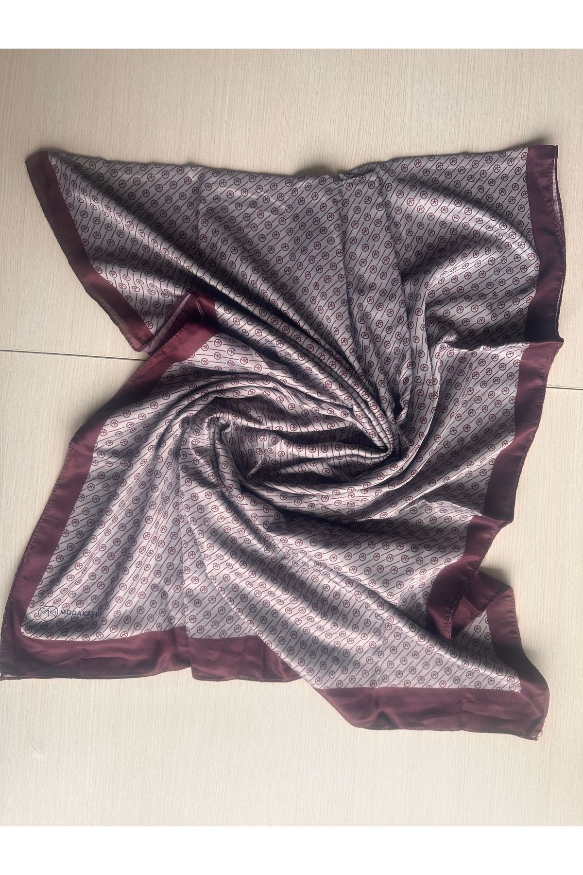 Modakaşmir-Mk Stripe Pattern Soft Shawl 190 X 75 4