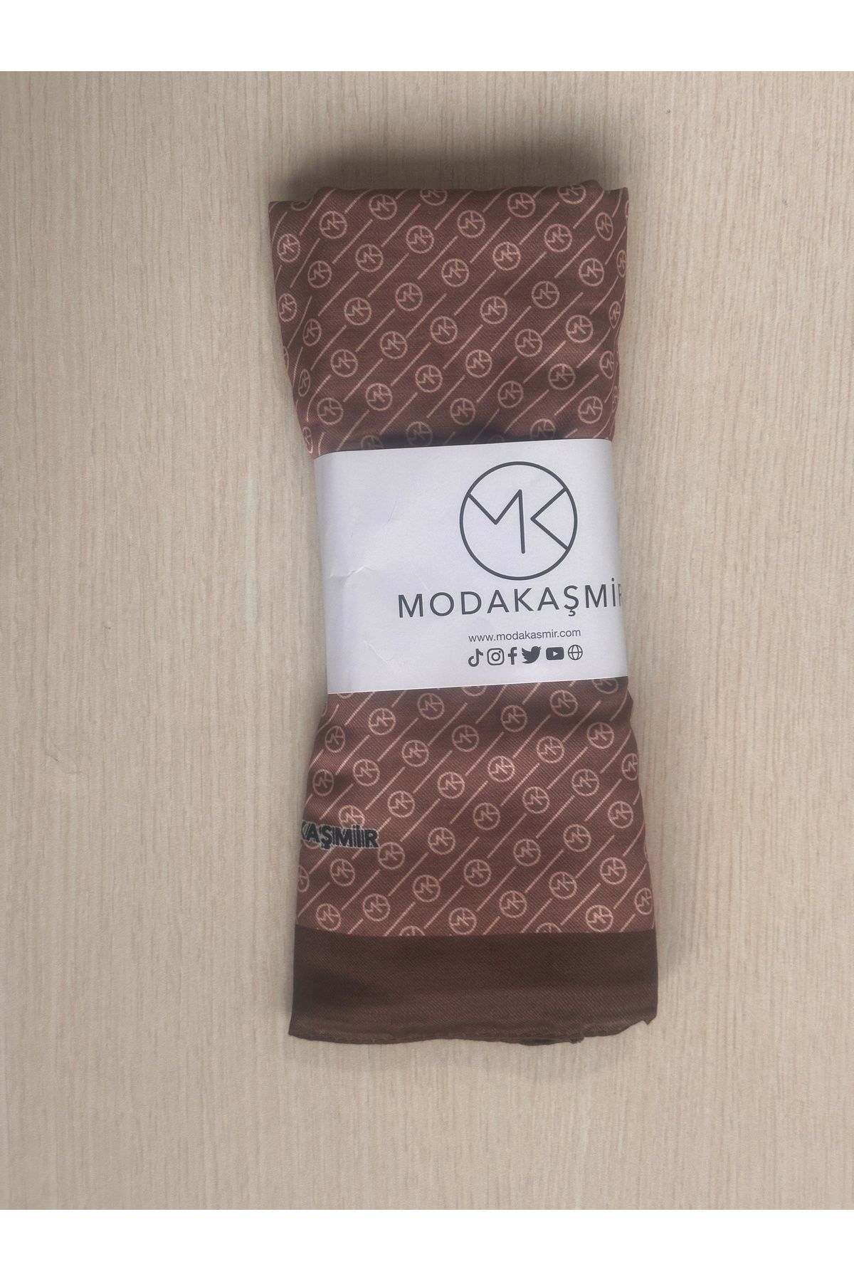 Modakaşmir-Mk Stripe Pattern Soft Shawl 190 X 75 3