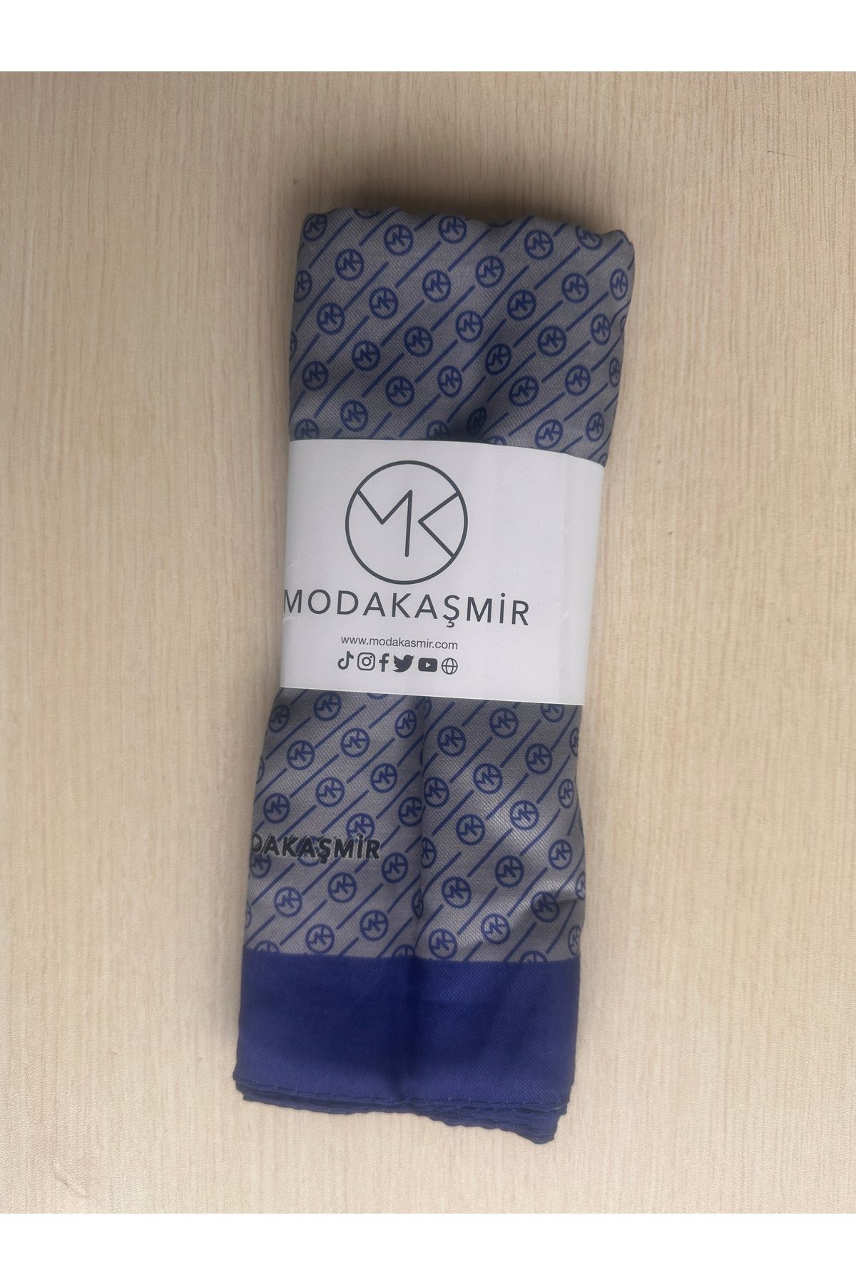 Modakaşmir-Mk Stripe Pattern Soft Shawl 190 X 75 3