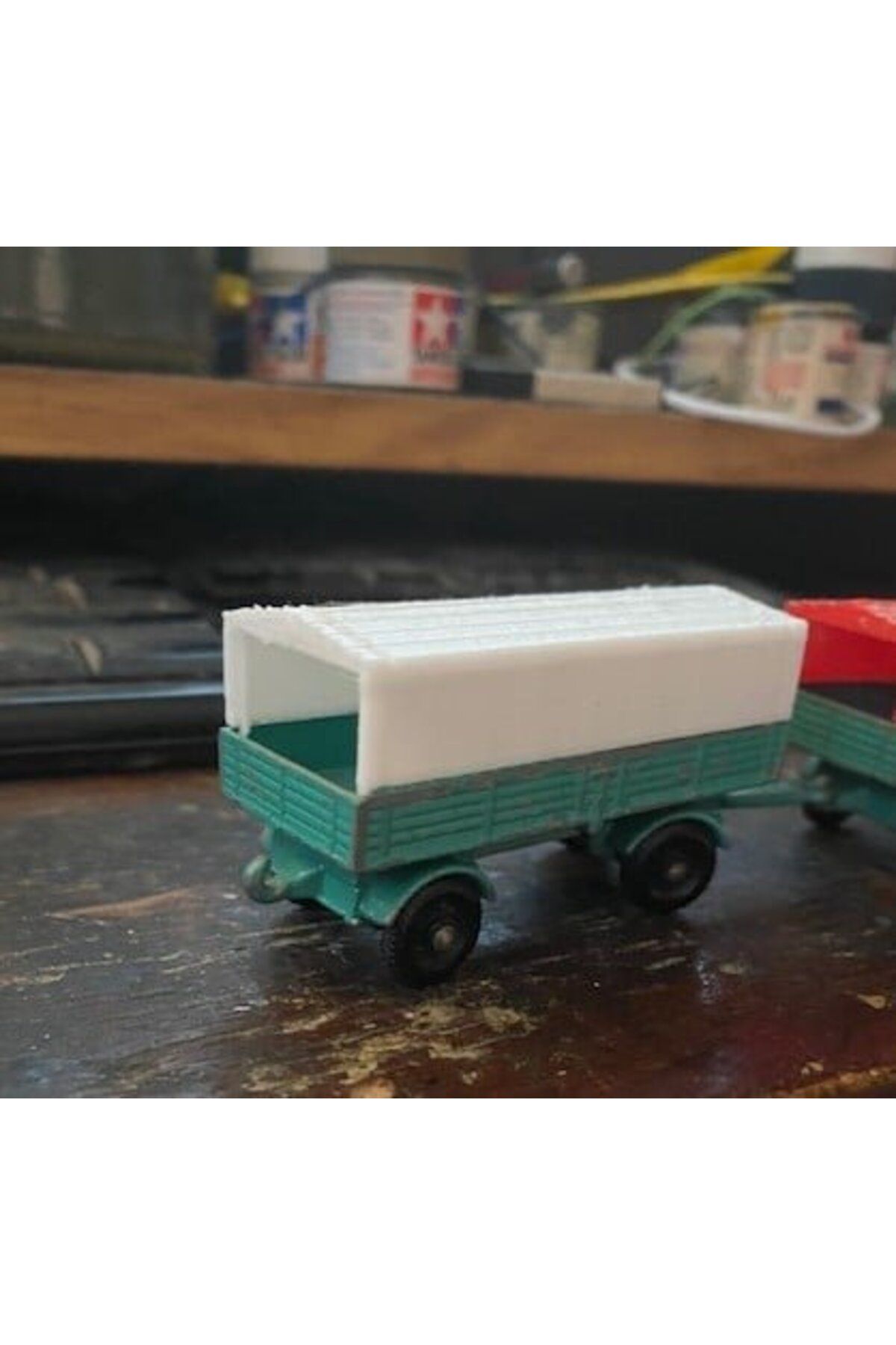 Lucest Matchbox 2d Mercedes-Benz Römork Yedek Kanopi