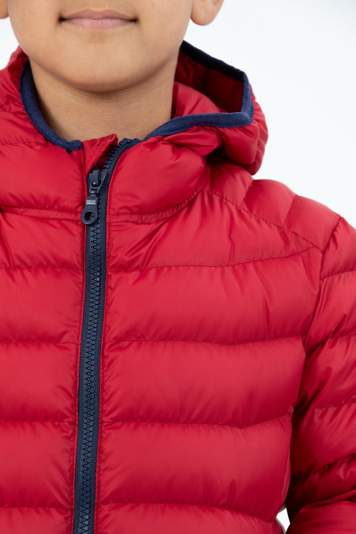 G-FOX-SHORT FIXED HOODED PADDED BOY'S PUFFED COAT 7093E 6